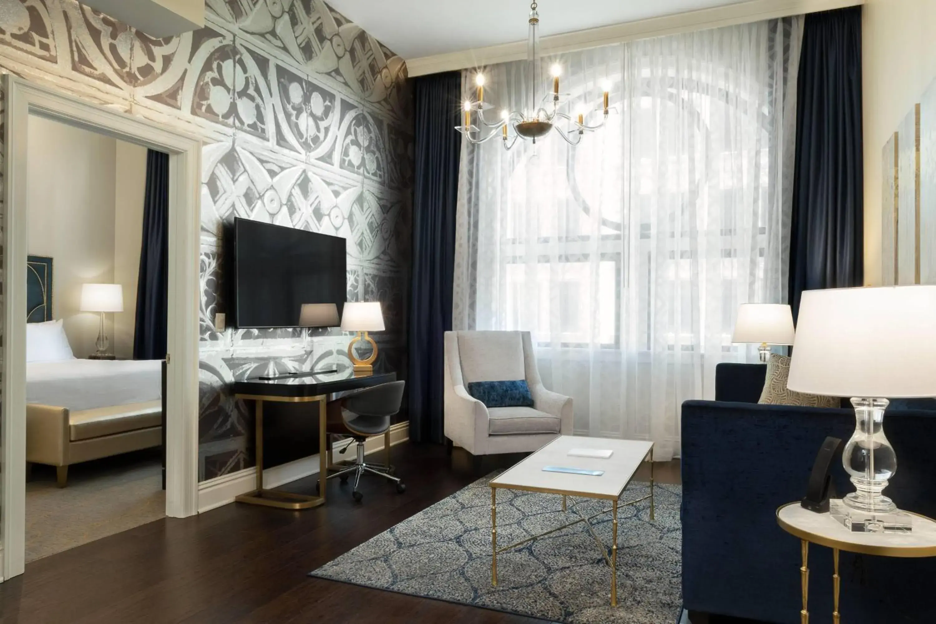 One Bedroom Suite with King Bed and Sofa in Hotel Saint Louis, Autograph Collection One Bedroom Suite with King Bed and Sofa in Hotel Saint Louis, Autograph Collection