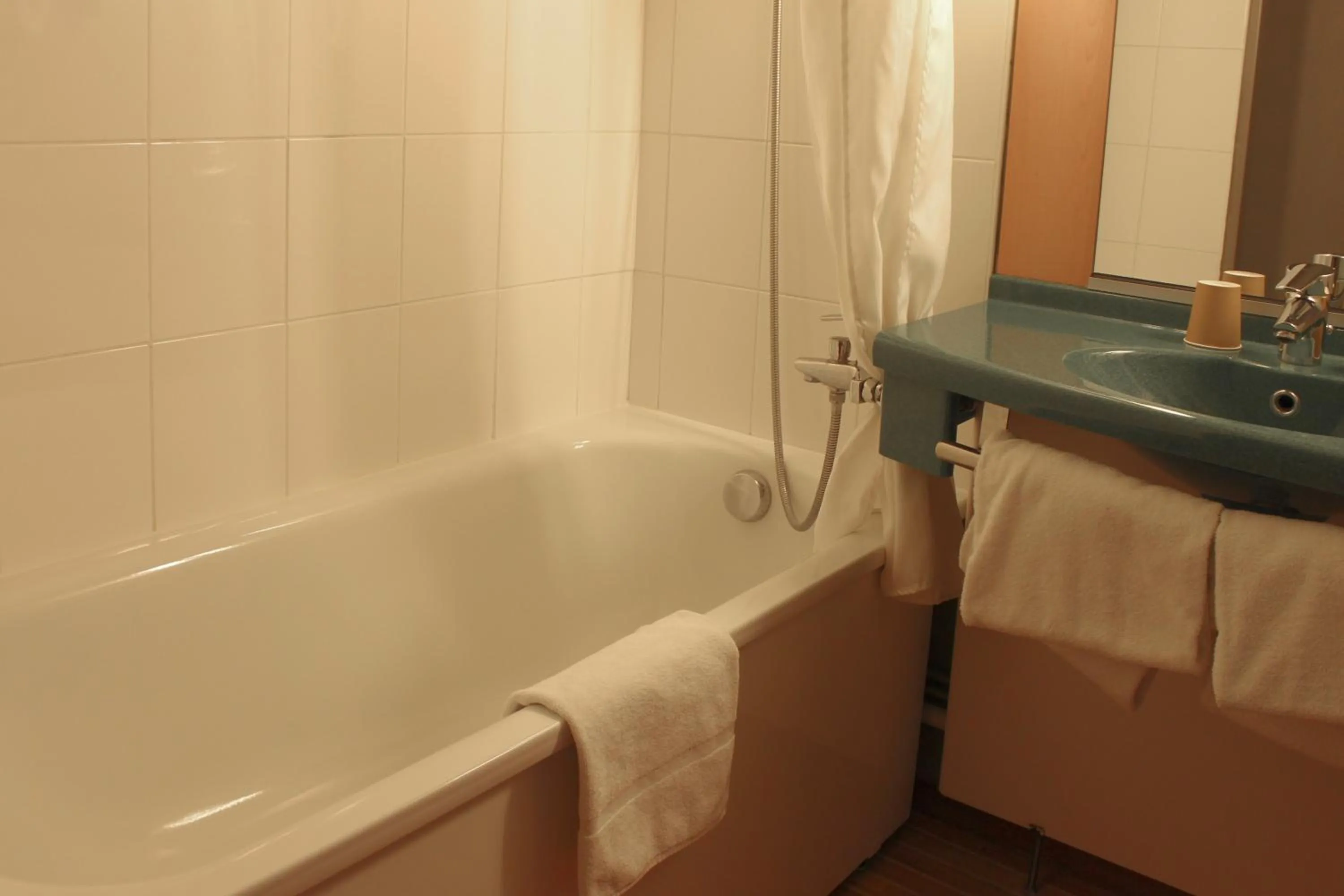 Bathroom in ibis Dijon Sud