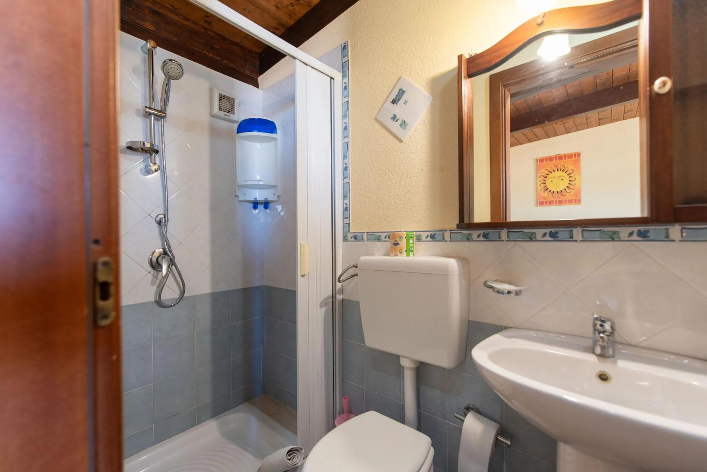 Shower in Affittacamere Aloe