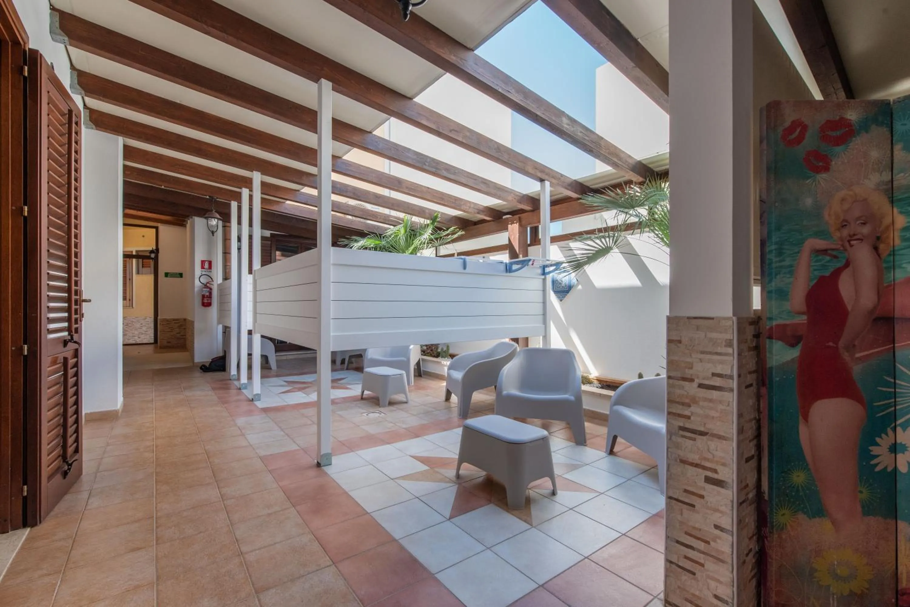 Patio in Affittacamere Aloe