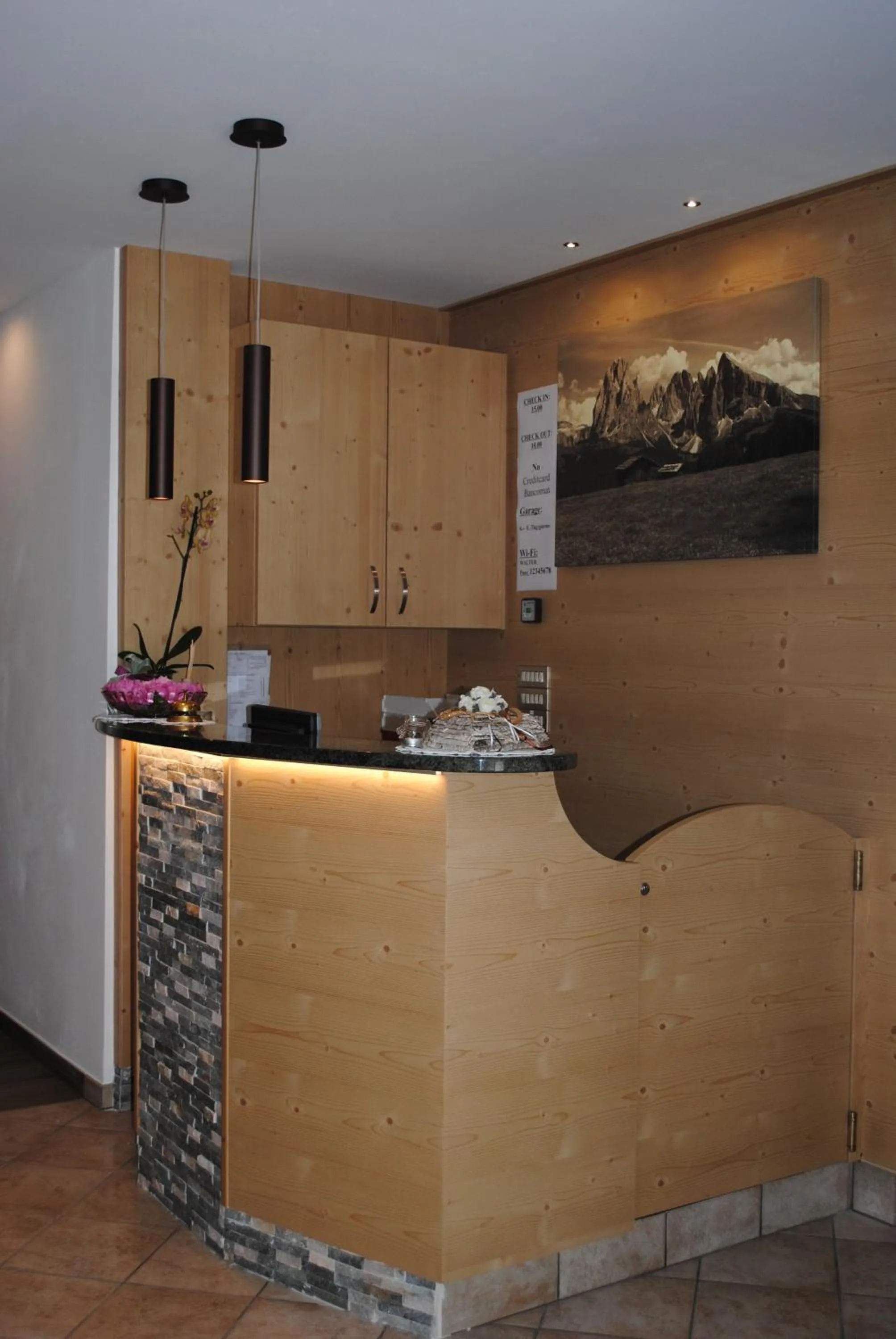 Lobby or reception in Hotel Garni Walter