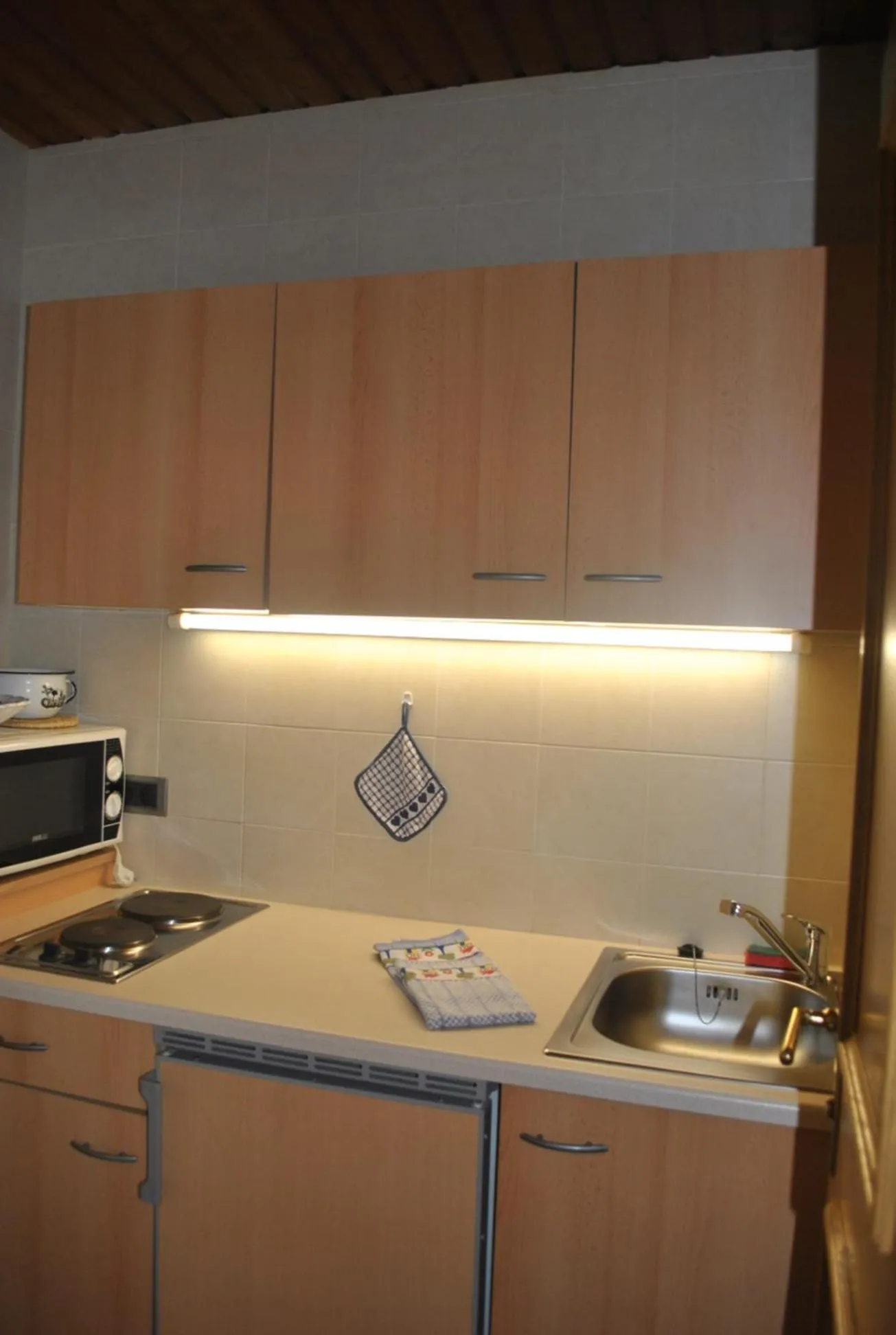 Kitchen or kitchenette in Hotel Garni Walter