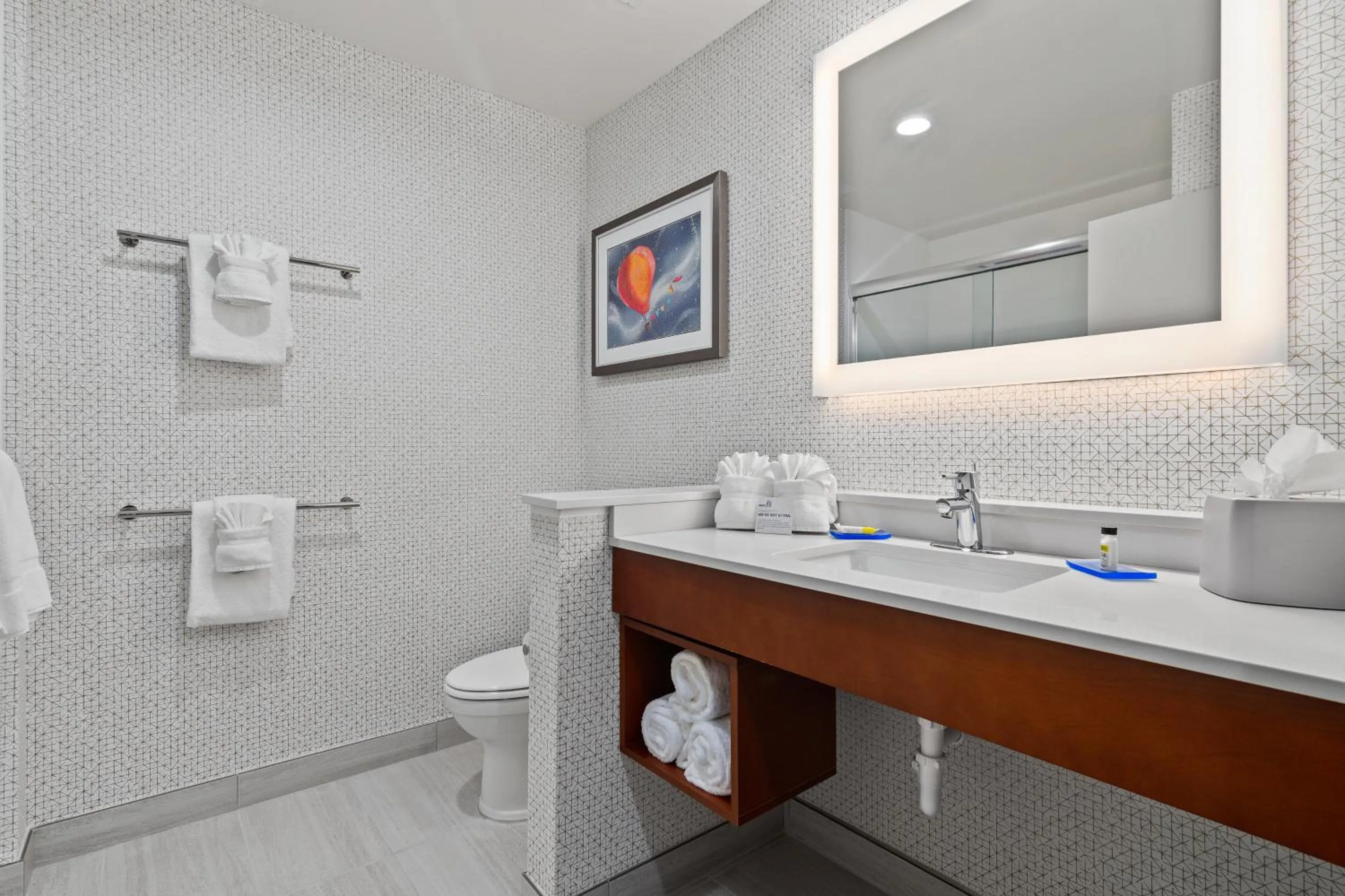 Bathroom in Holiday Inn Express & Suites Orlando- Lake Buena Vista by IHG