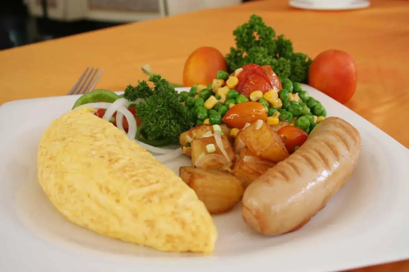 American breakfast in LK Emerald Beach - SHA Extra Plus American breakfast in LK Emerald Beach - SHA Extra Plus