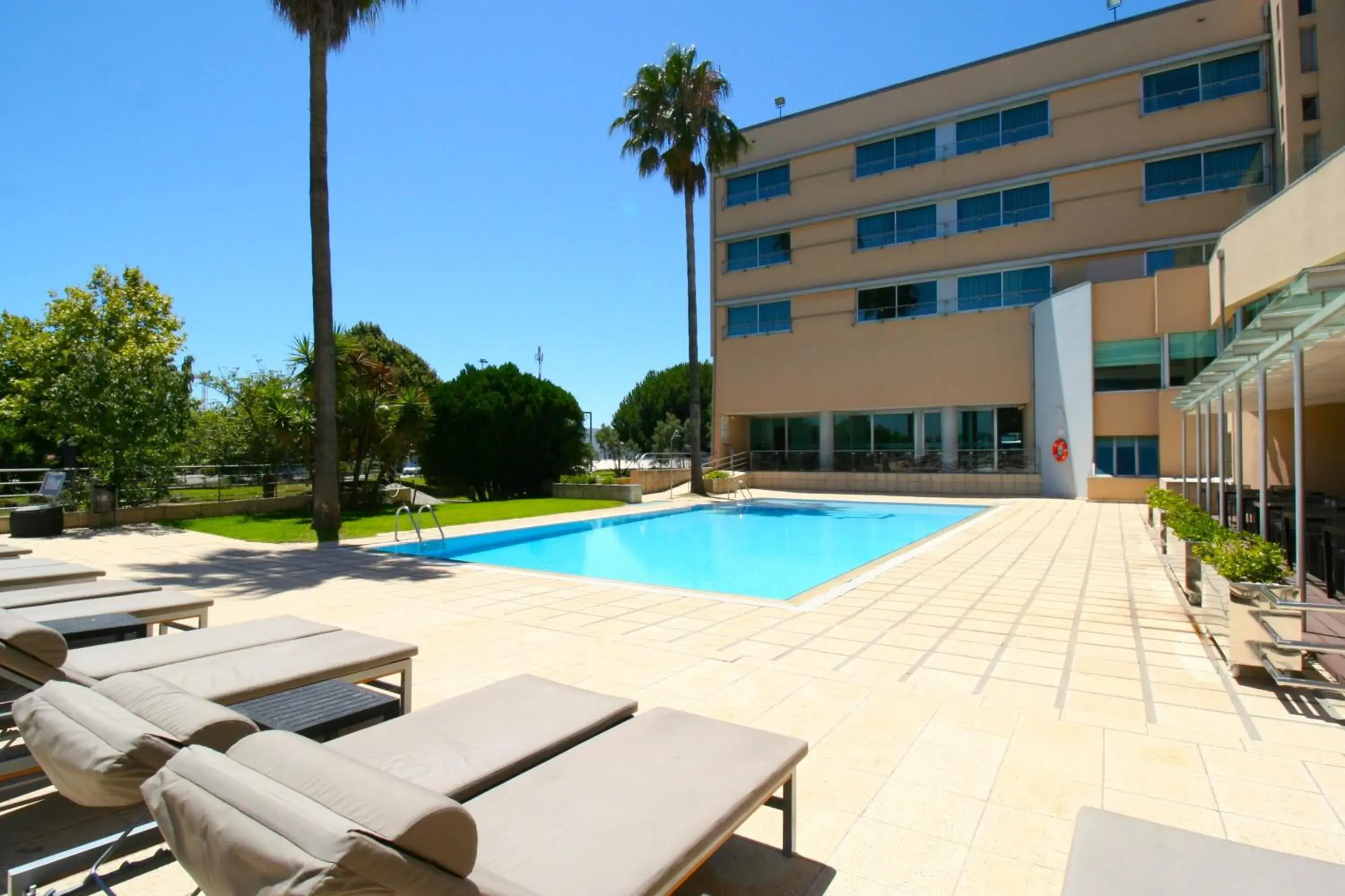 Pool view in TRYP by Wyndham Porto Expo Hotel Pool view in TRYP by Wyndham Porto Expo Hotel