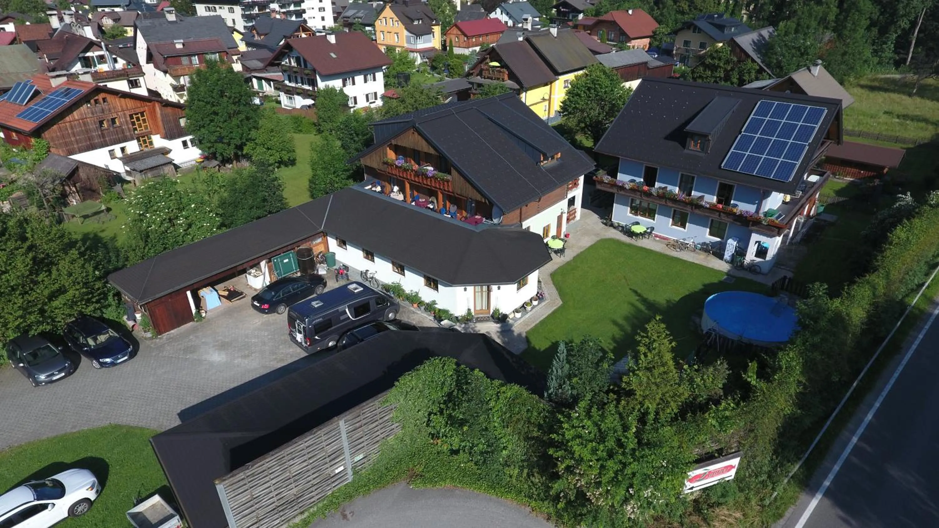 Bird's eye view in Pension Sydler
