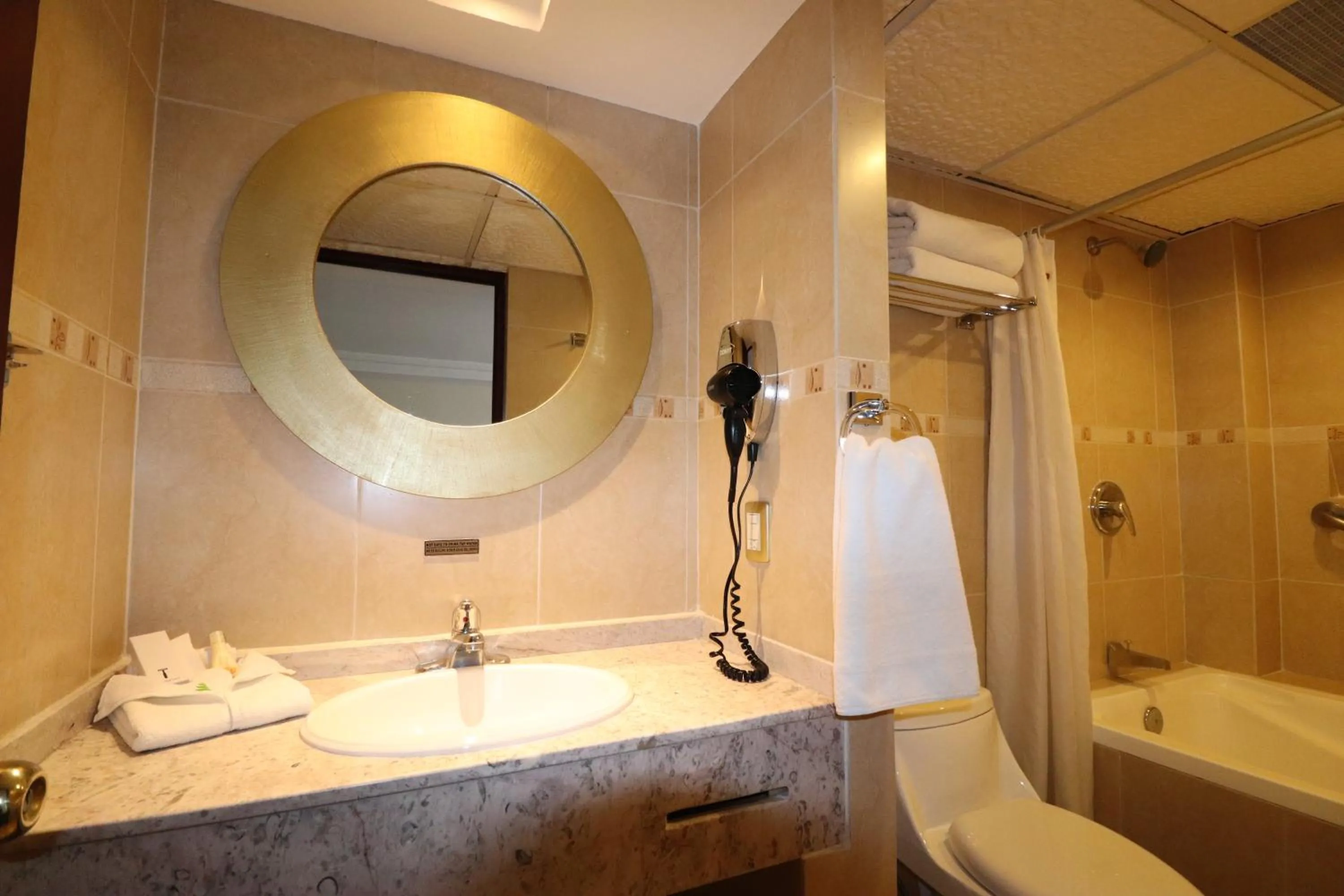 Shower in Best Western Toluca