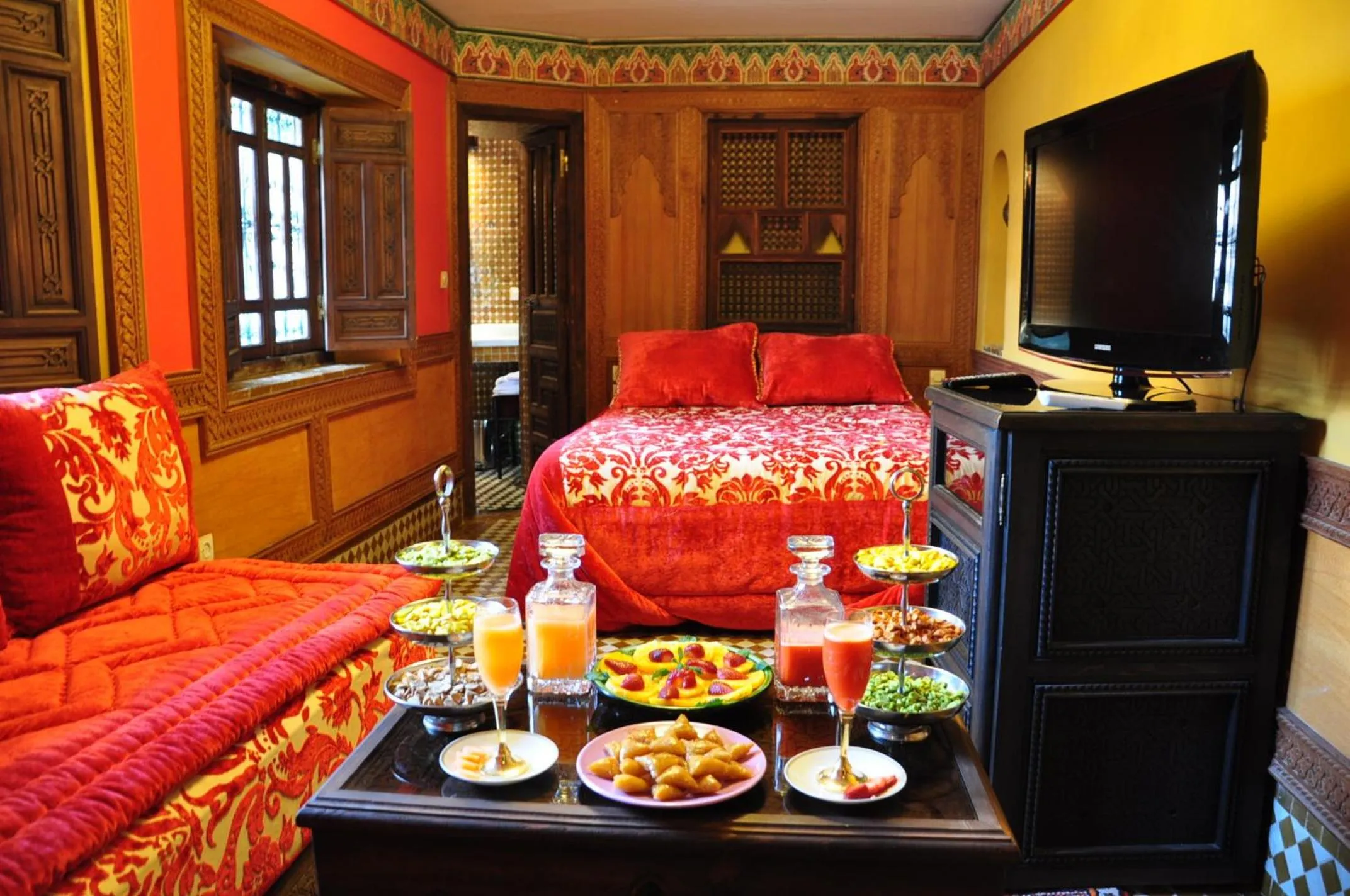 Food and drinks in Riad La Maison Verte