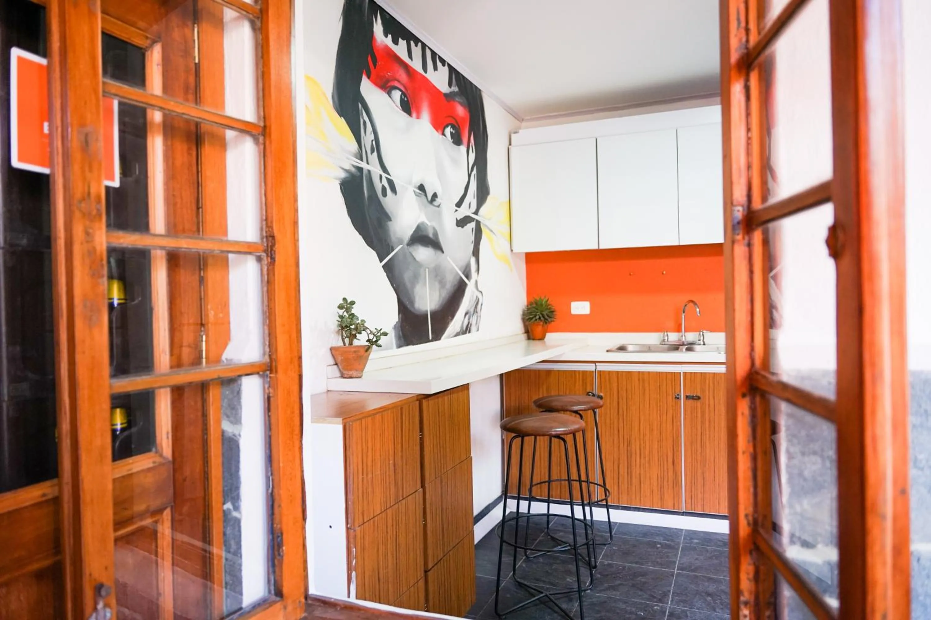 Communal kitchen in Masaya Bogotá