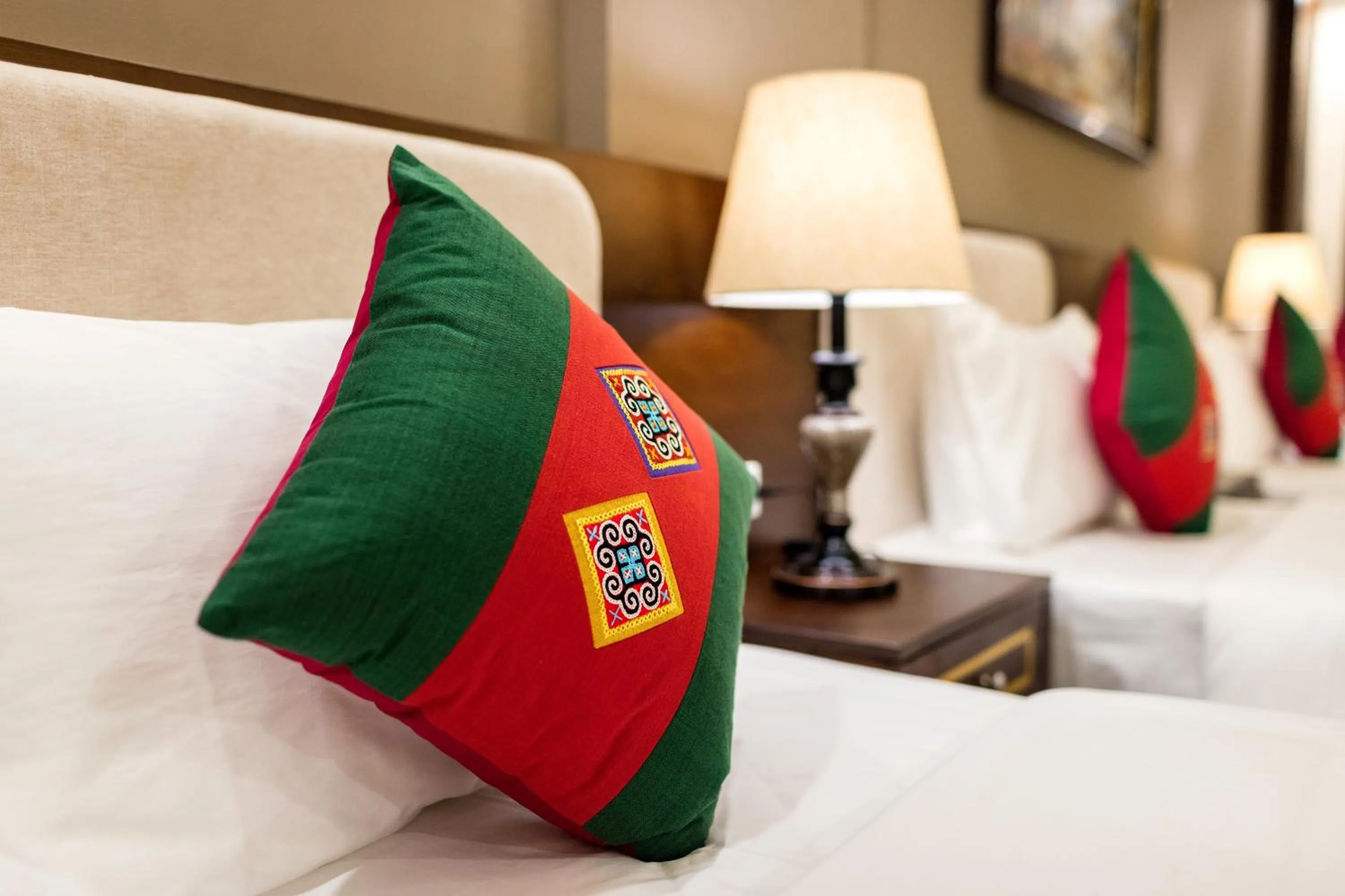 Bed in The View Sapa Hotel