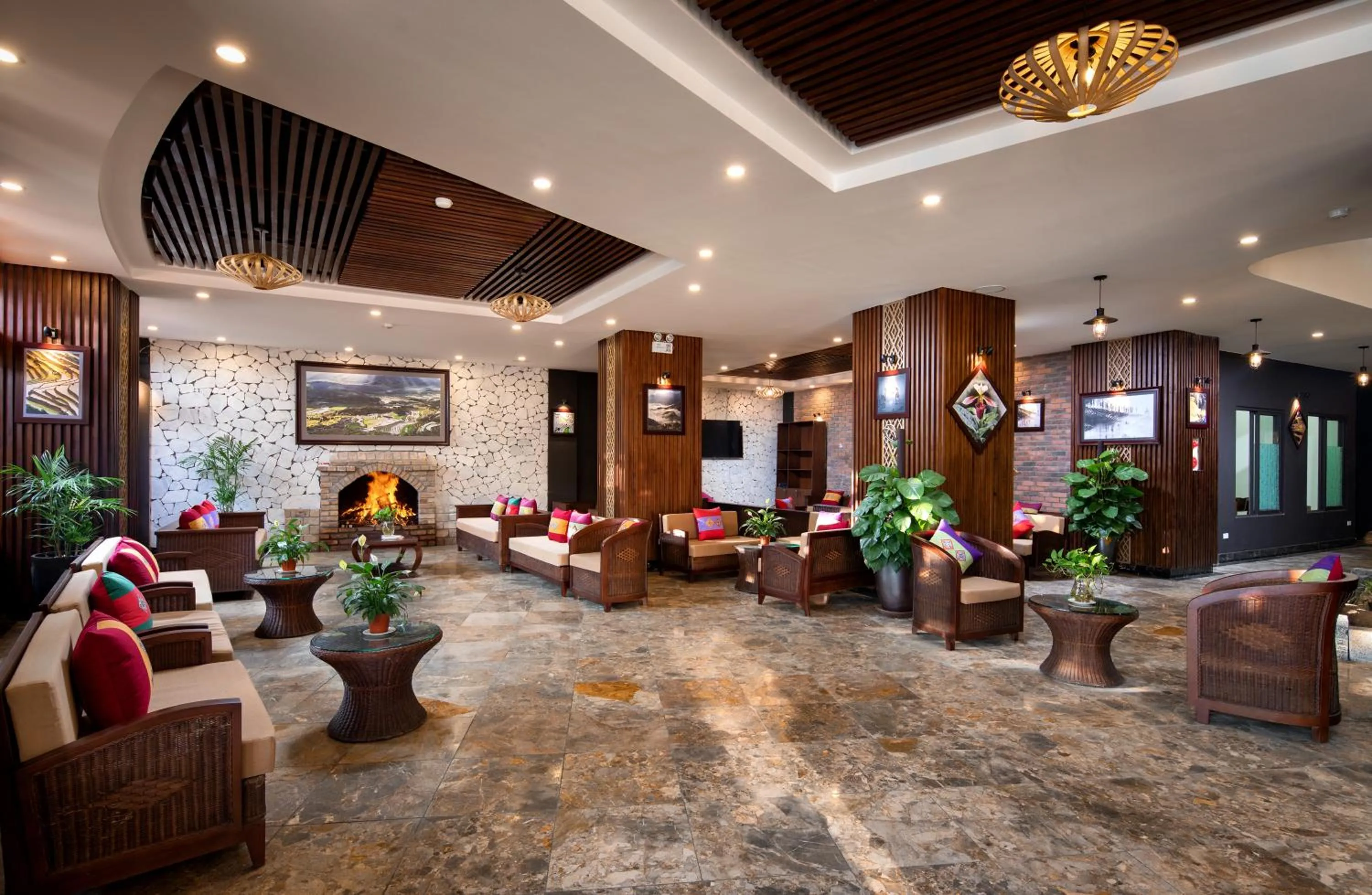 Lobby or reception in The View Sapa Hotel