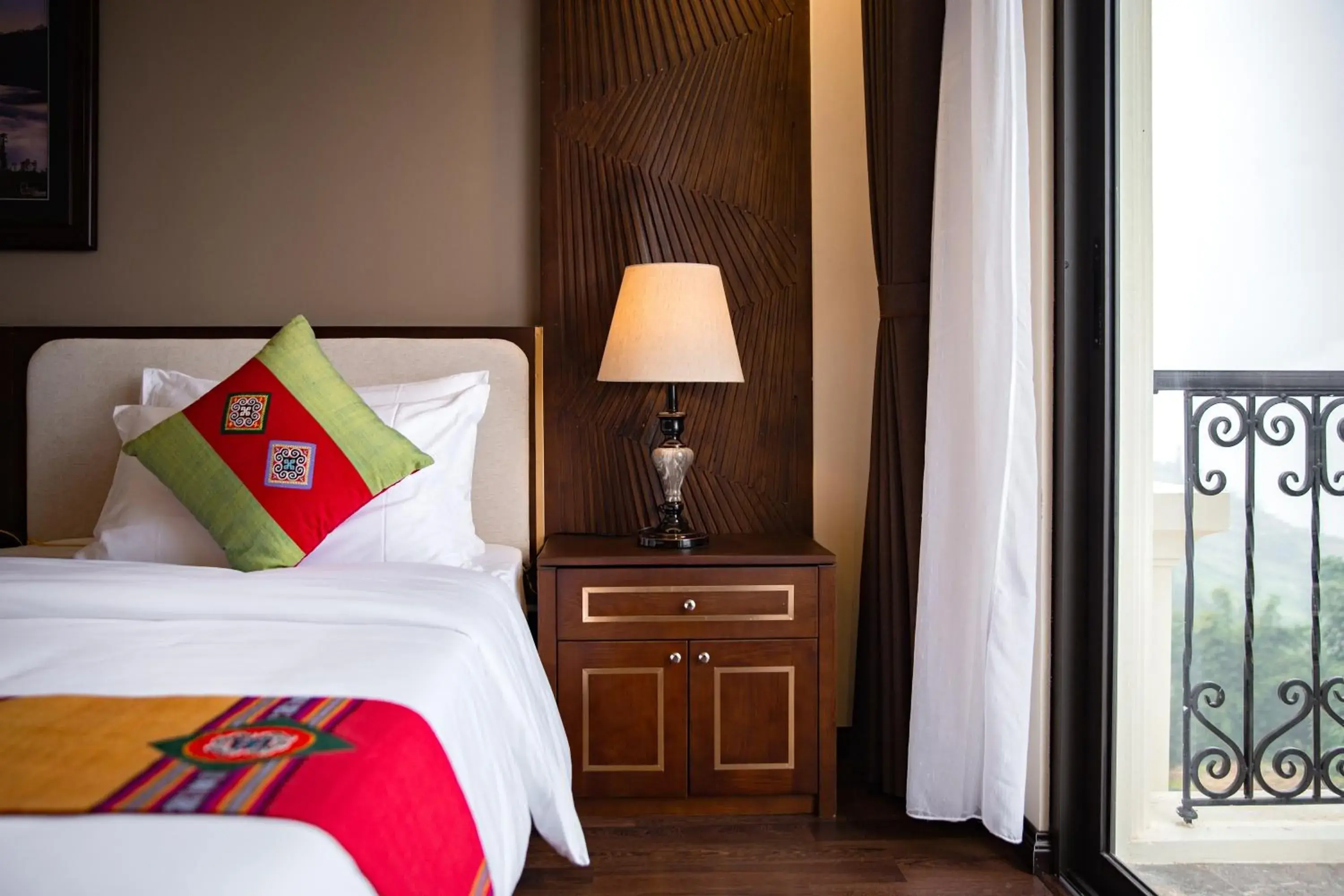 Bed in The View Sapa Hotel Bed in The View Sapa Hotel