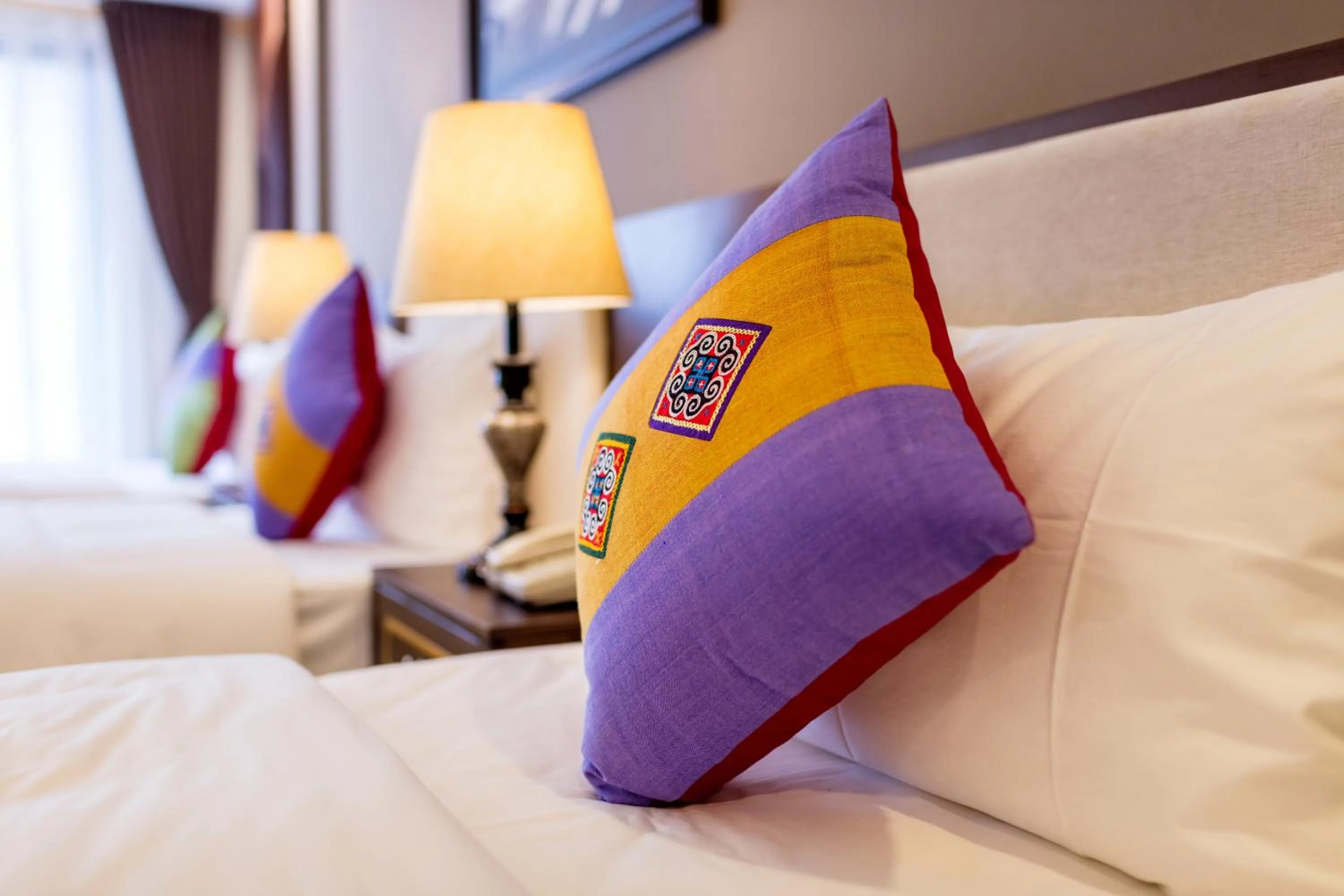 Bed in The View Sapa Hotel