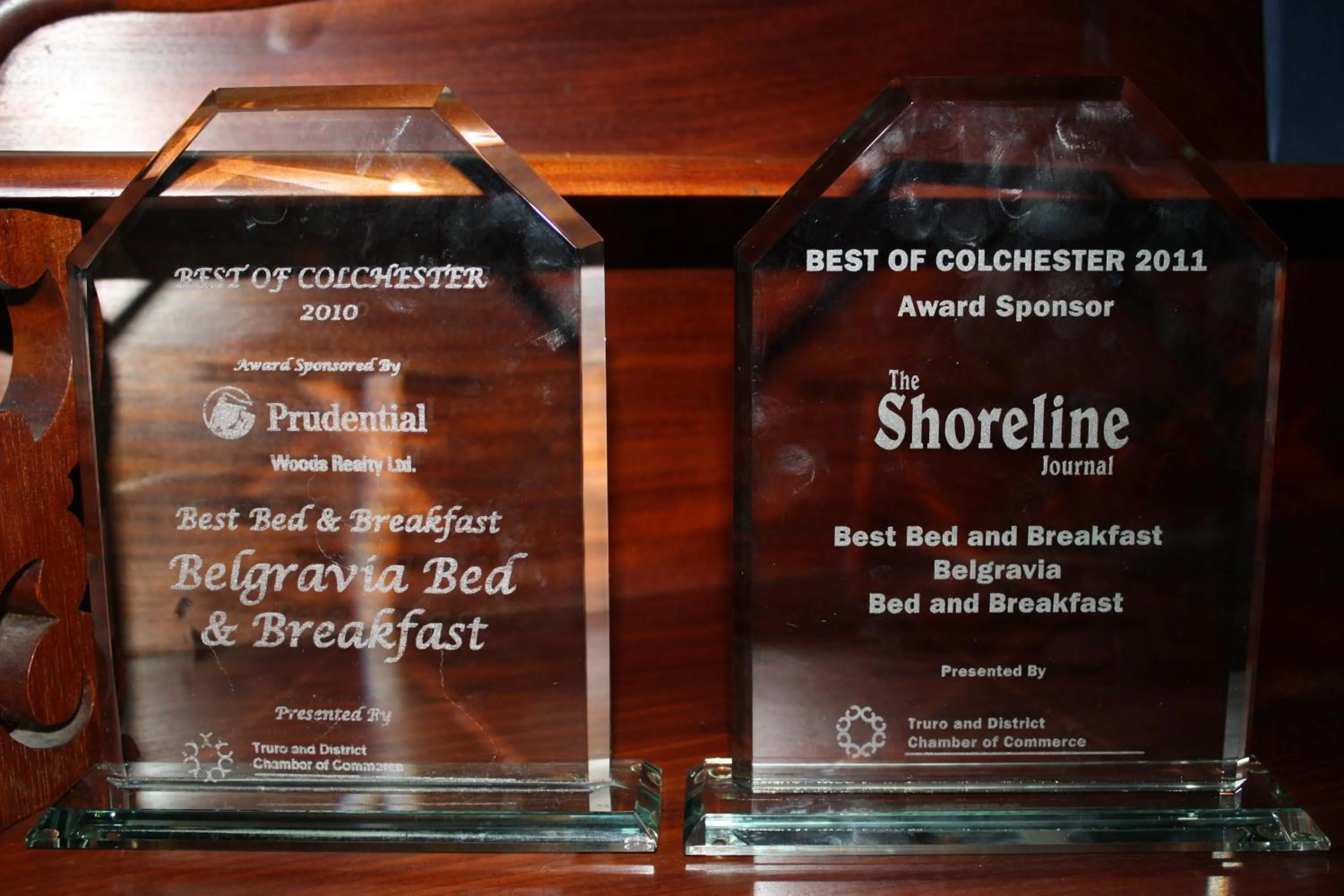 Certificate/Award in Belgravia B&B