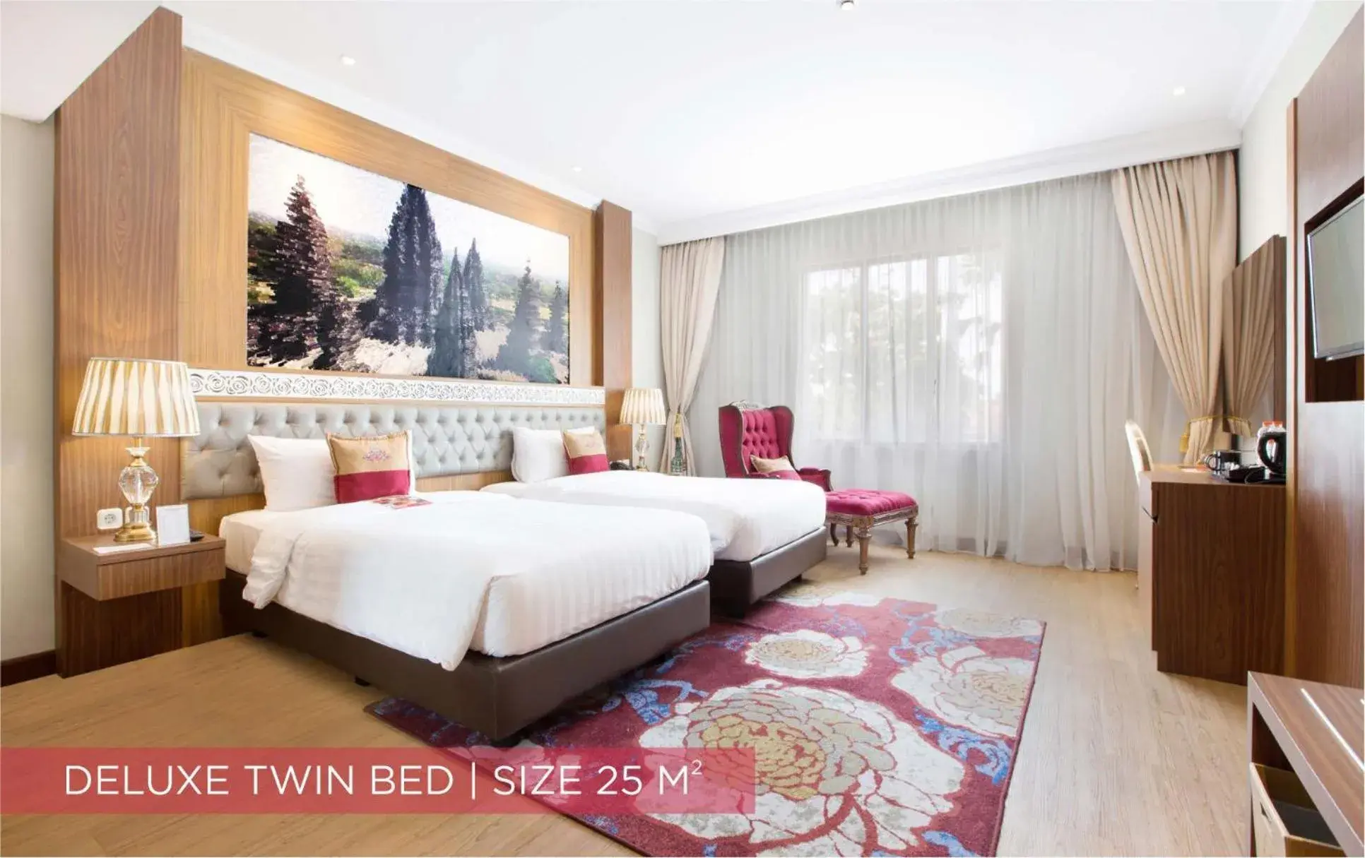 Deluxe Twin Room - Non-Smoking in Ramada Suites By Wyndham Solo Deluxe Twin Room - Non-Smoking in Ramada Suites By Wyndham Solo