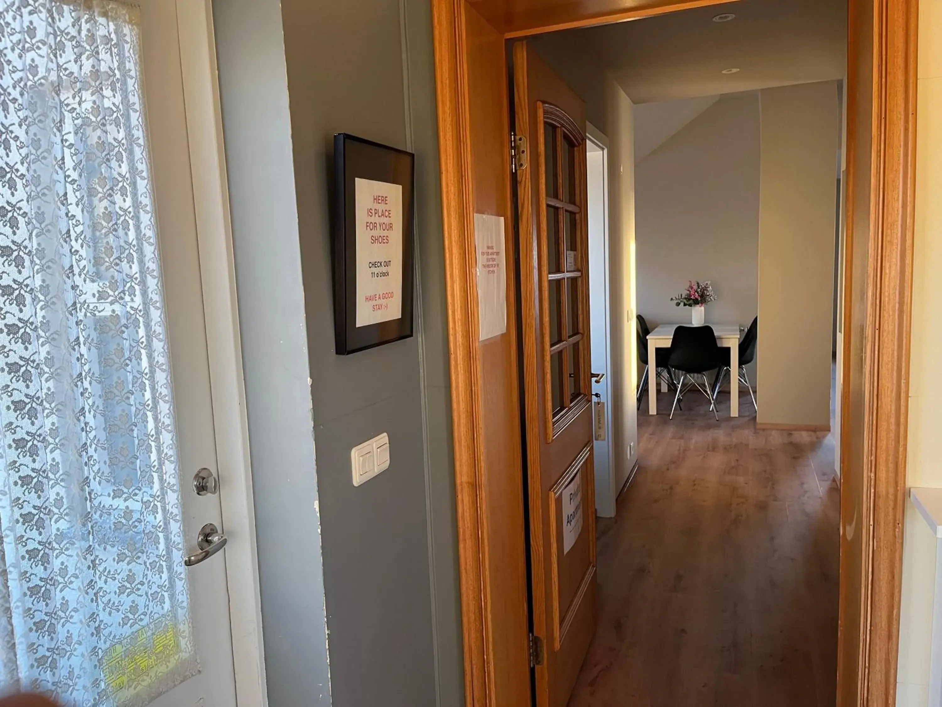 Property building in Hvammur Apartments by the Harbour Property building in Hvammur Apartments by the Harbour