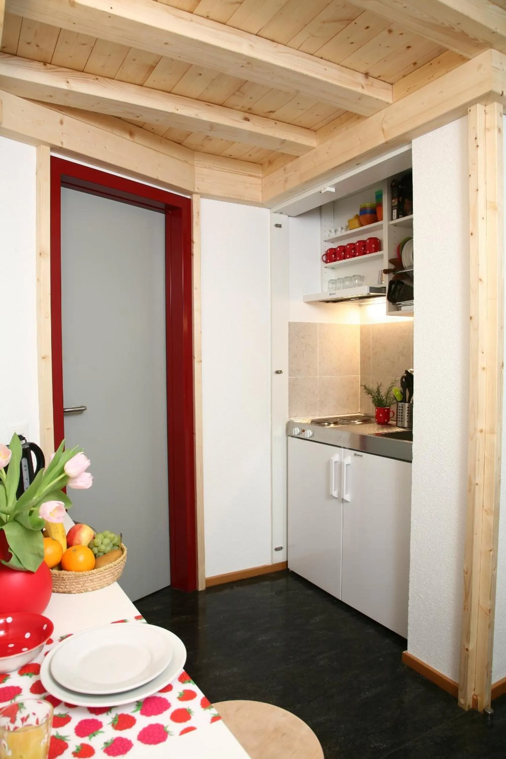 Kitchen or kitchenette in Lugano Savosa Youth Hostel