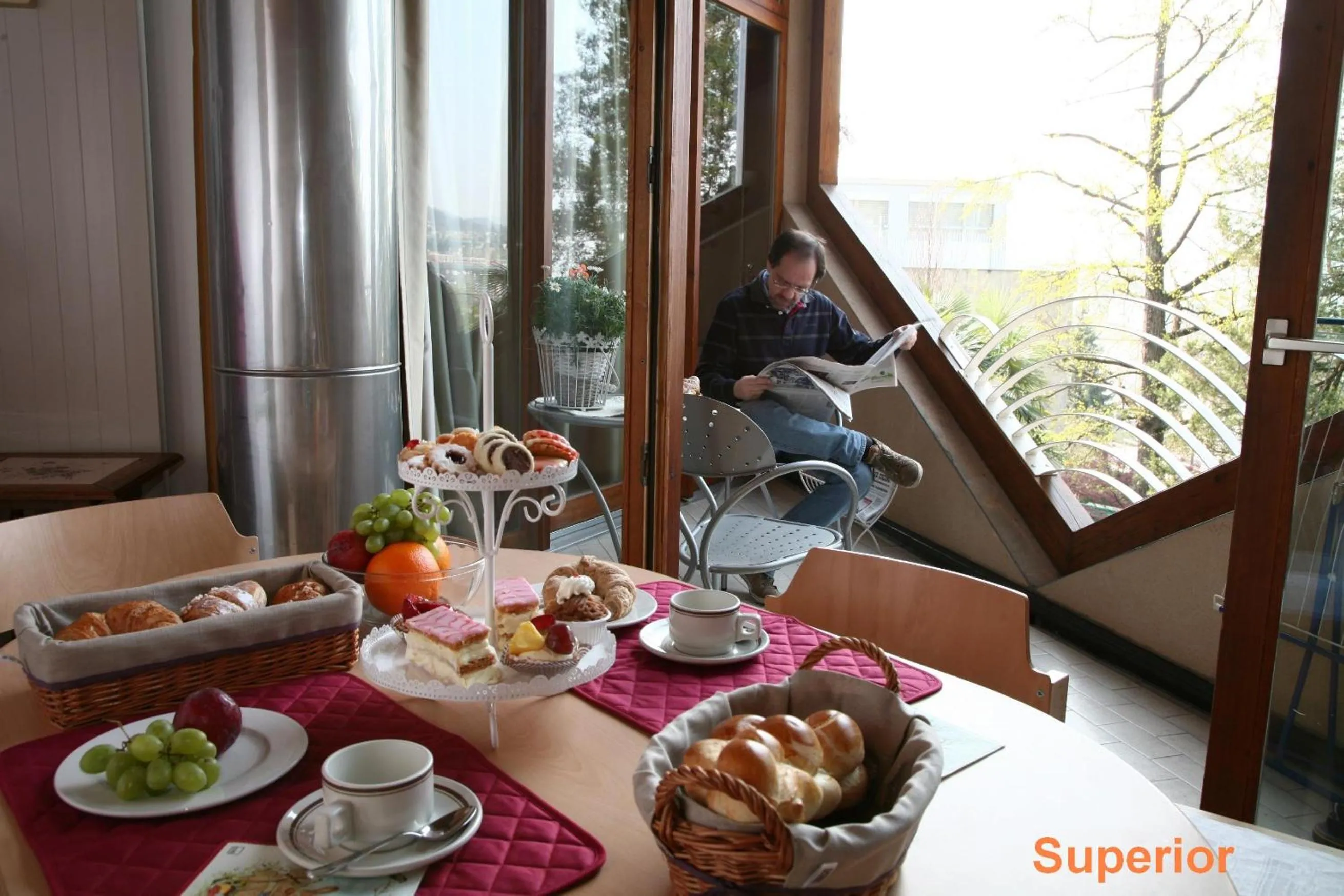 Balcony/Terrace in Lugano Savosa Youth Hostel