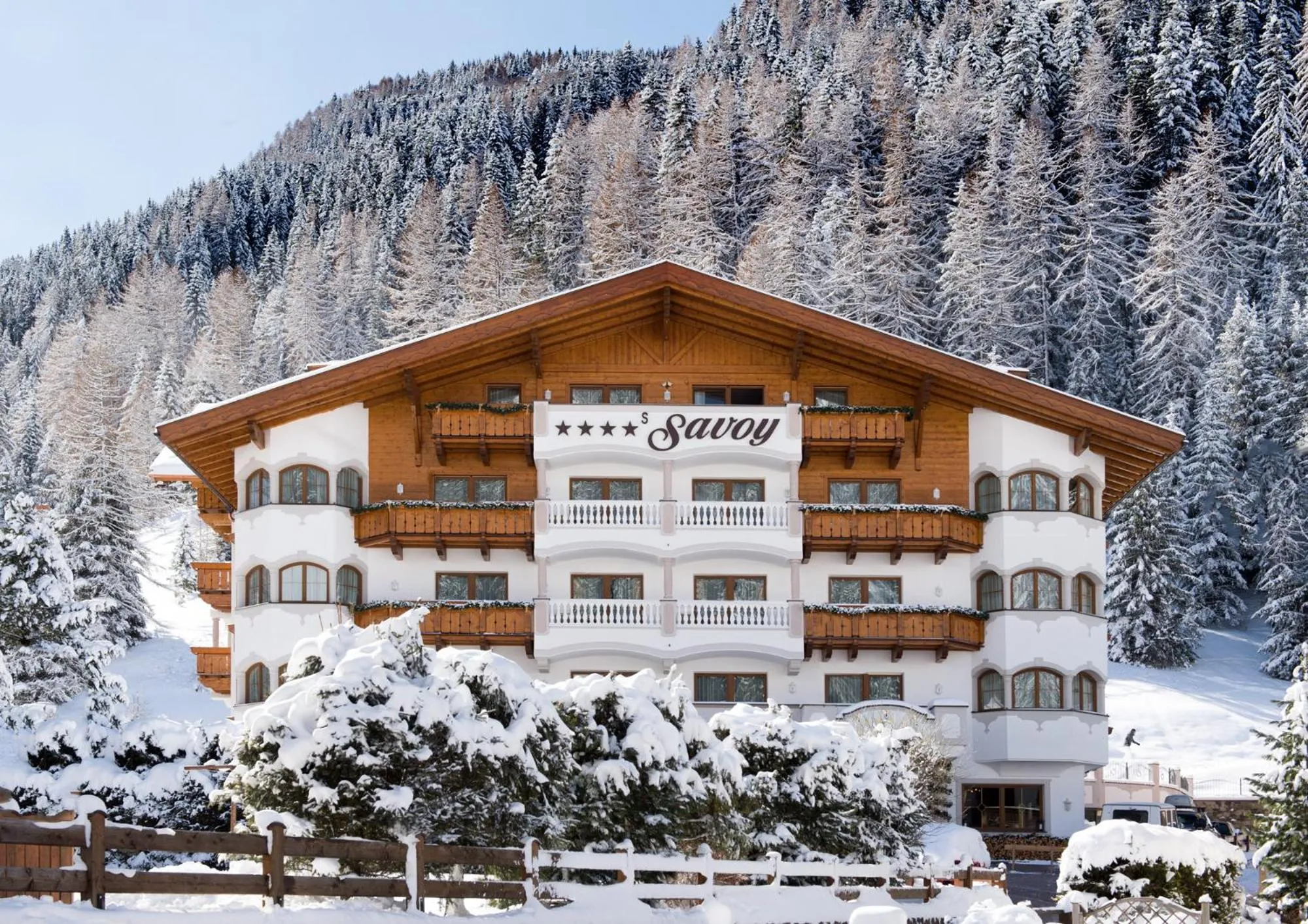 Facade/entrance in Savoy Dolomites Luxury & Spa Hotel