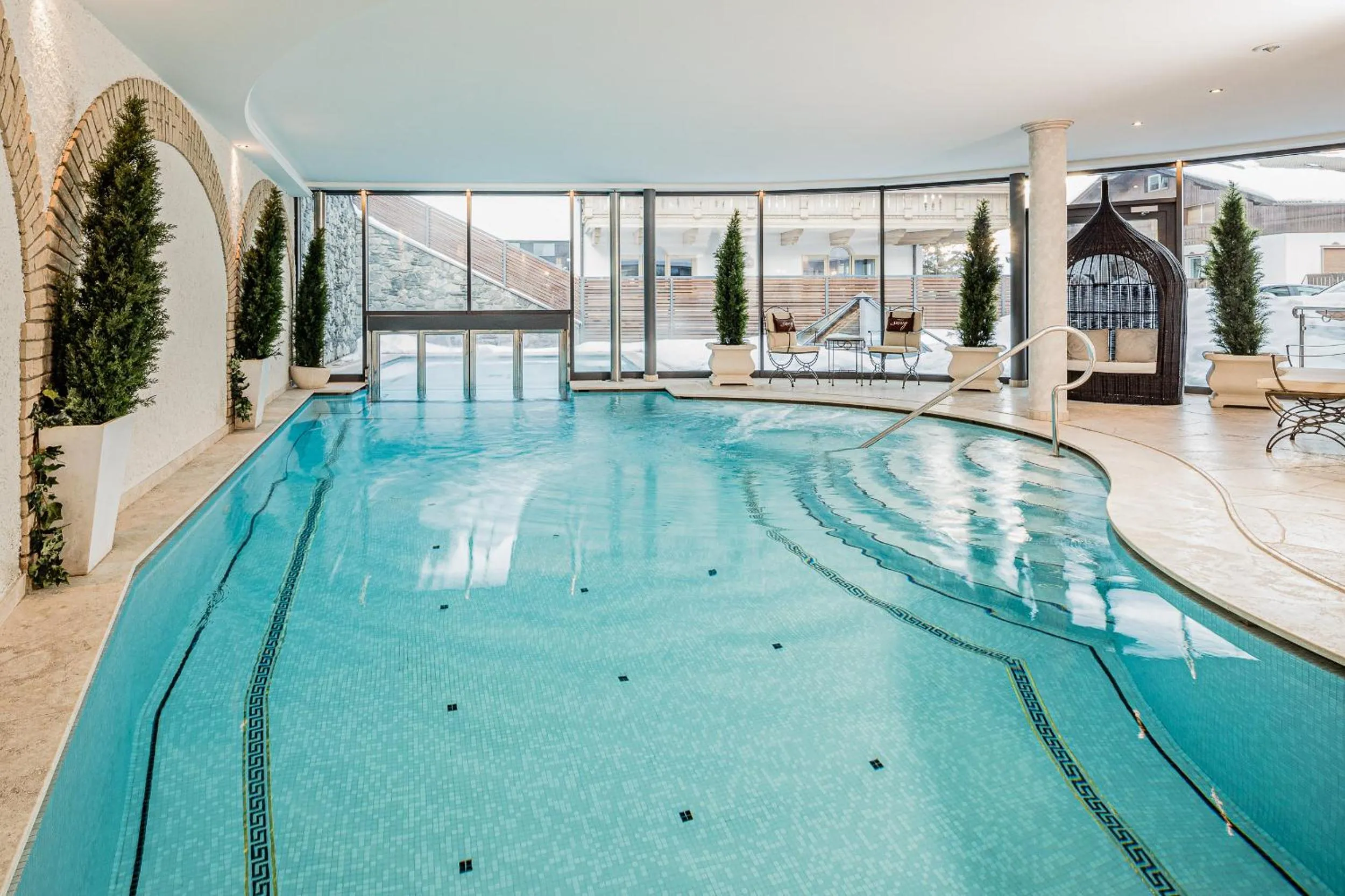 Swimming pool in Savoy Dolomites Luxury & Spa Hotel