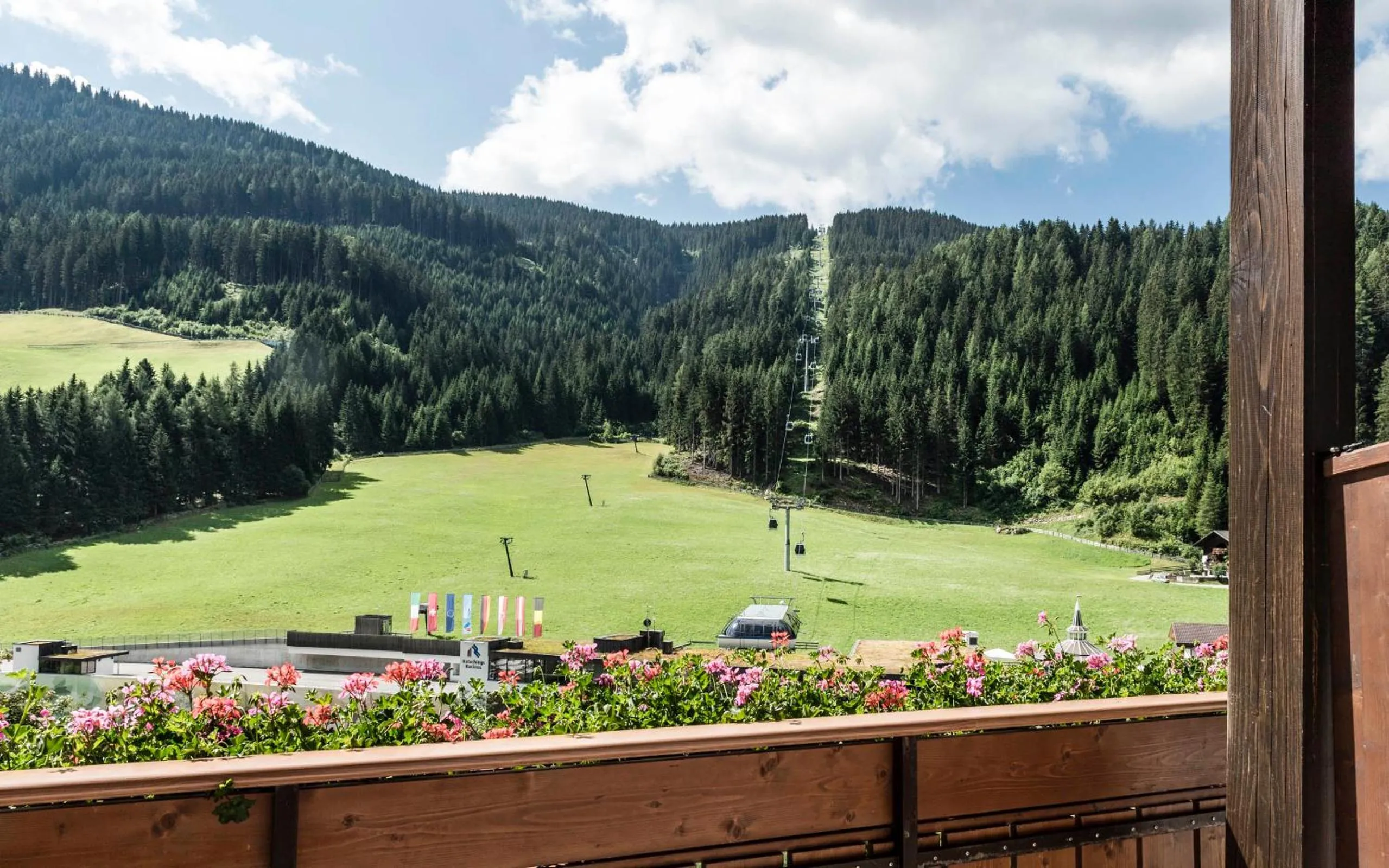 Garden view in Hotel Seeber