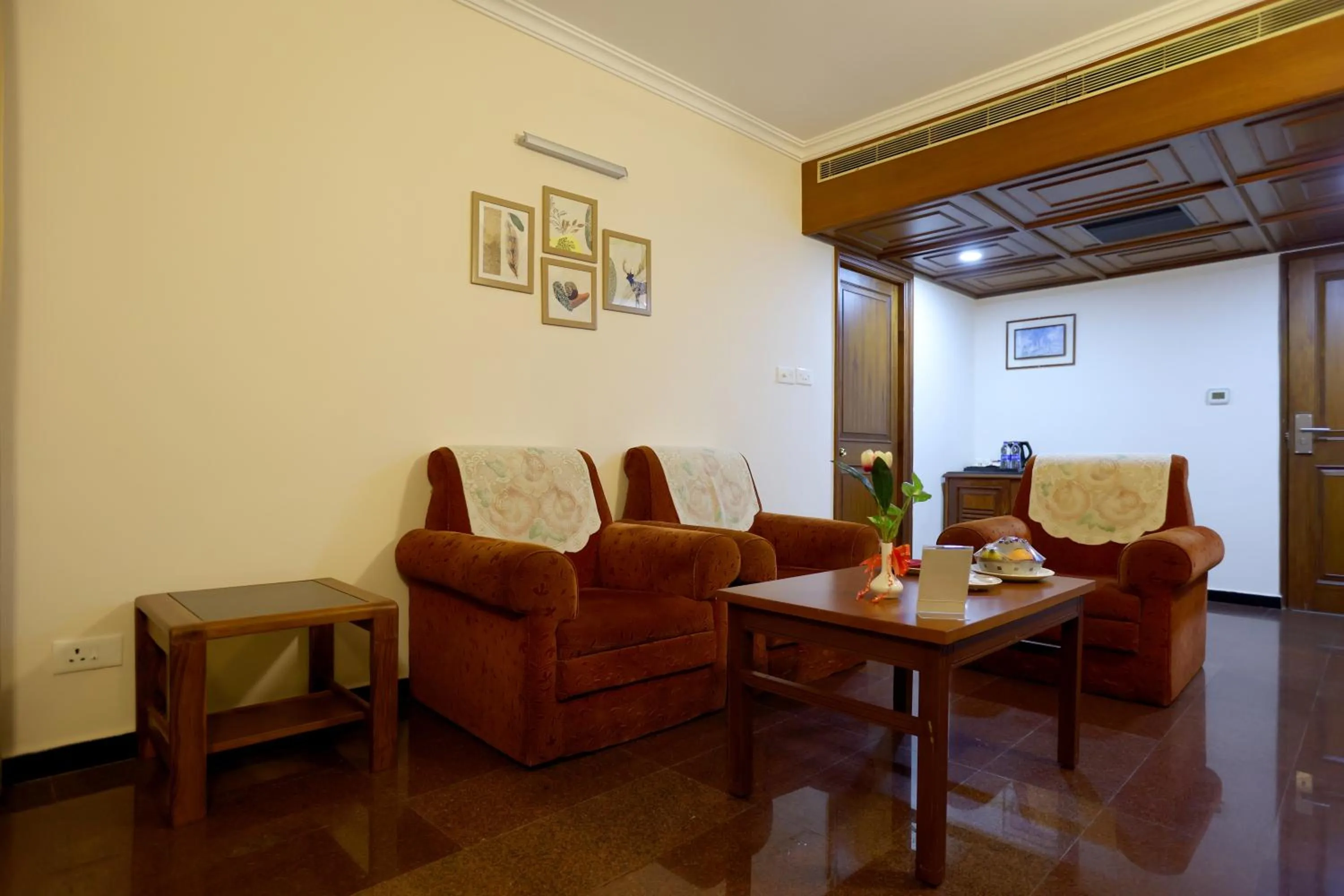 Seating area in Breeze Residency