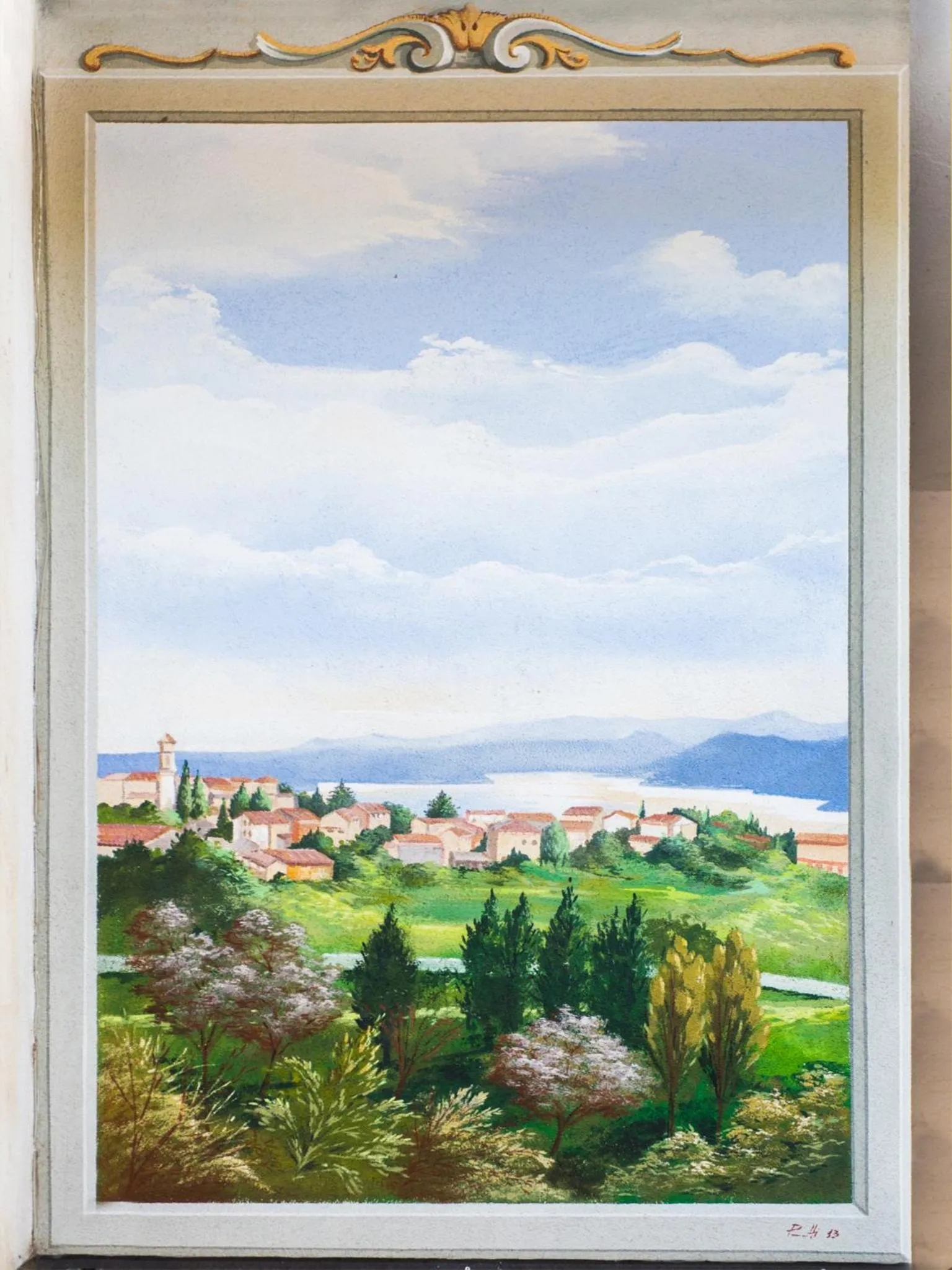 Decorative detail in Albergo Centrale