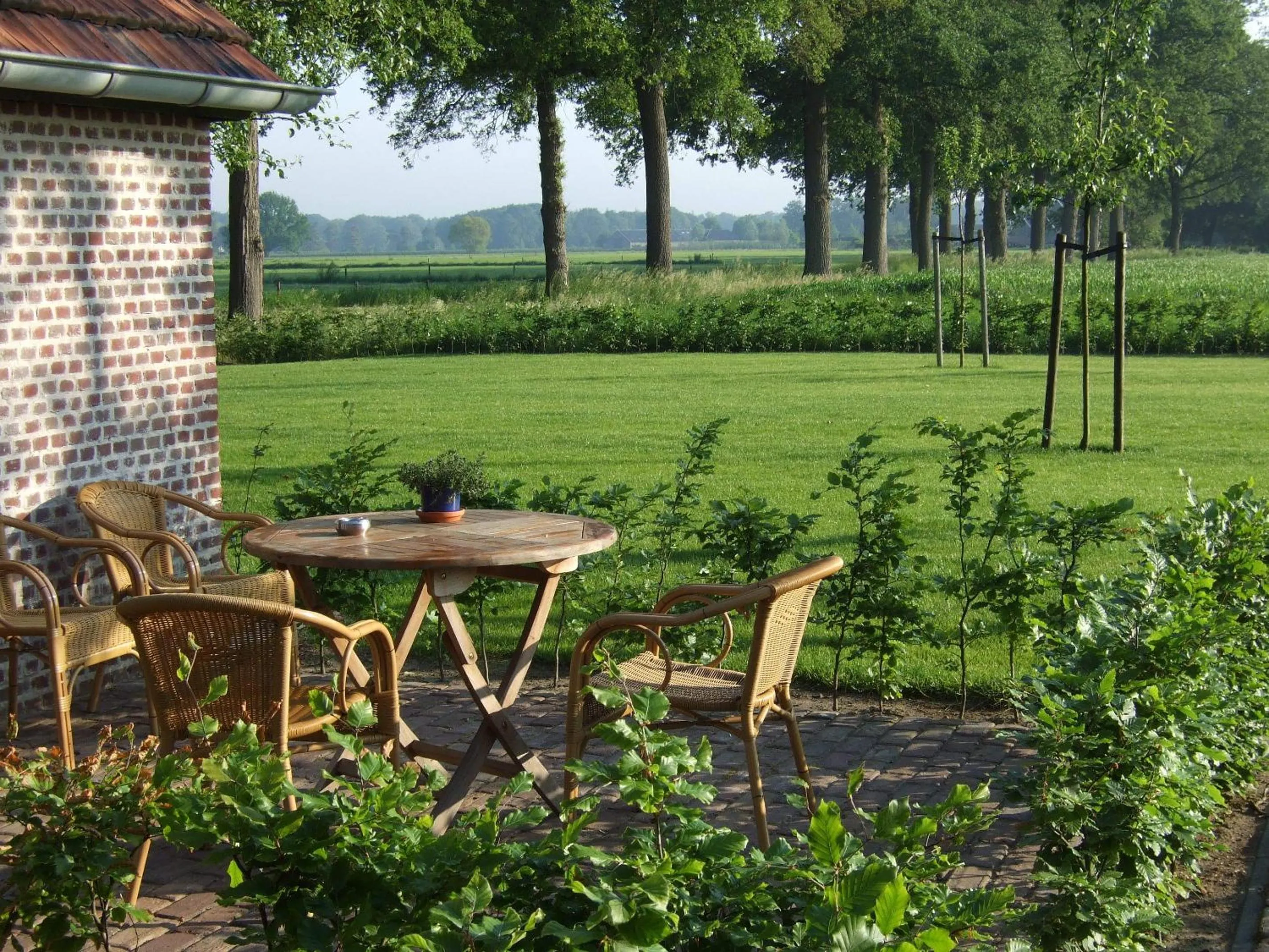 Garden view in Erfgoed & Logies Den Heijkant