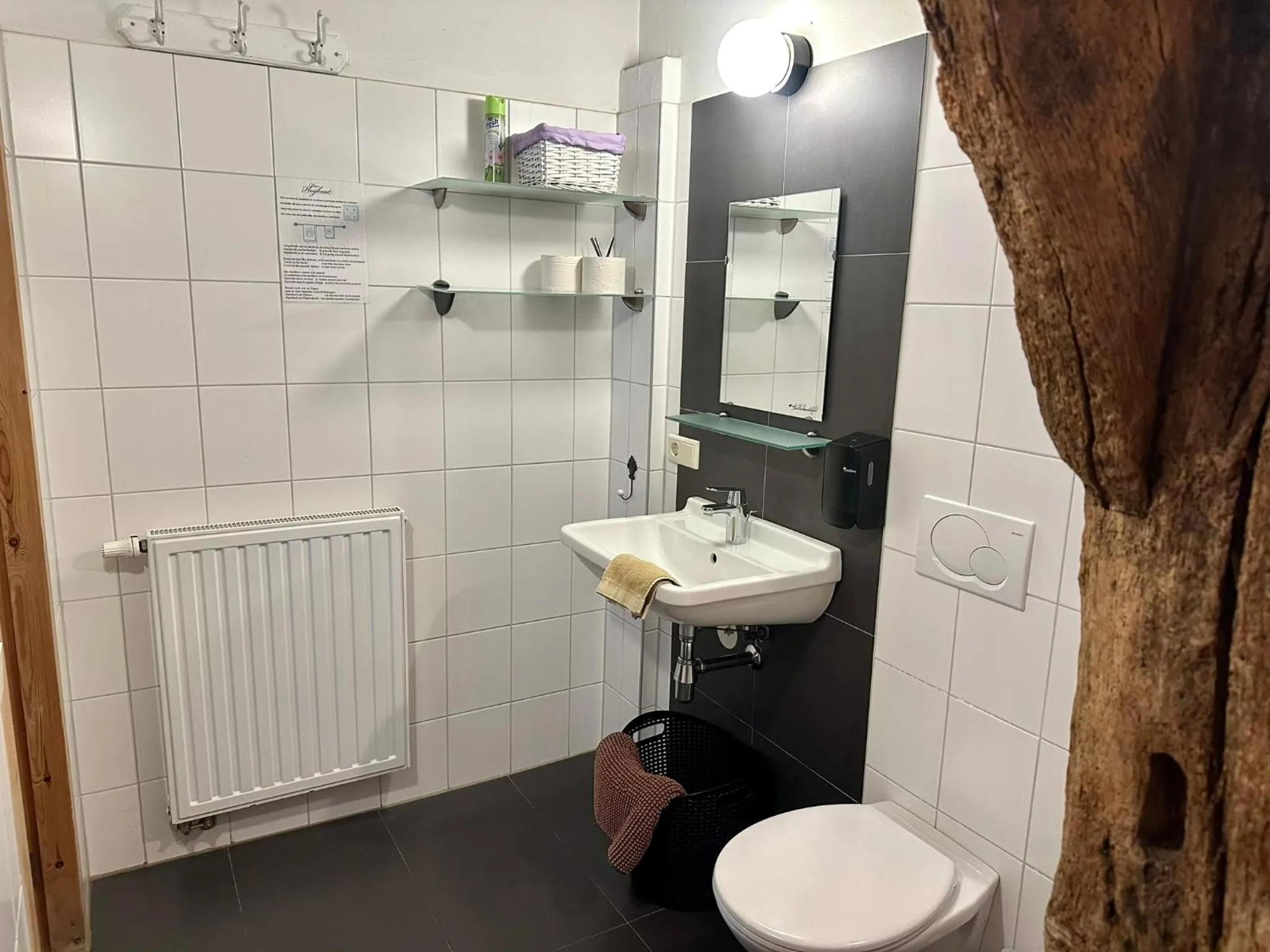 Toilet in Erfgoed & Logies Den Heijkant