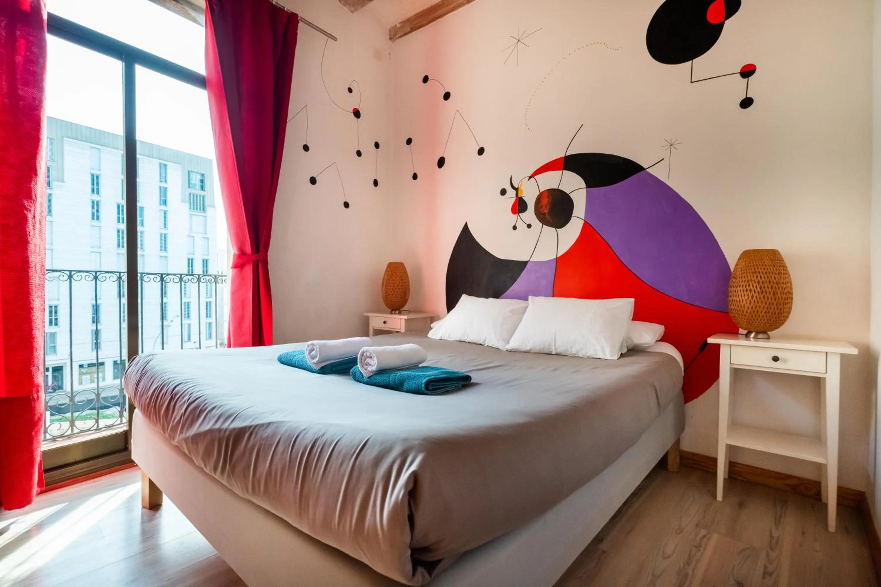 Bed in Apartamentos El Pintor