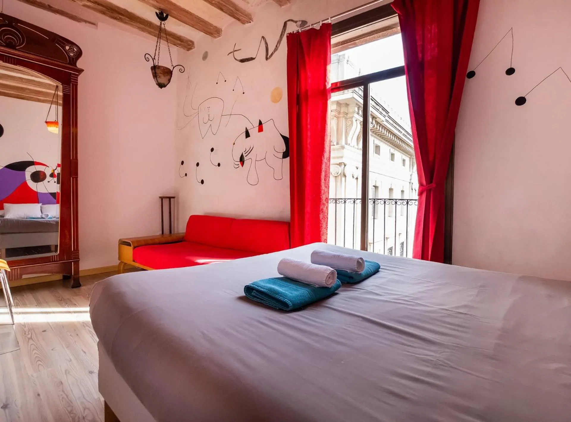 Bed in Apartamentos El Pintor