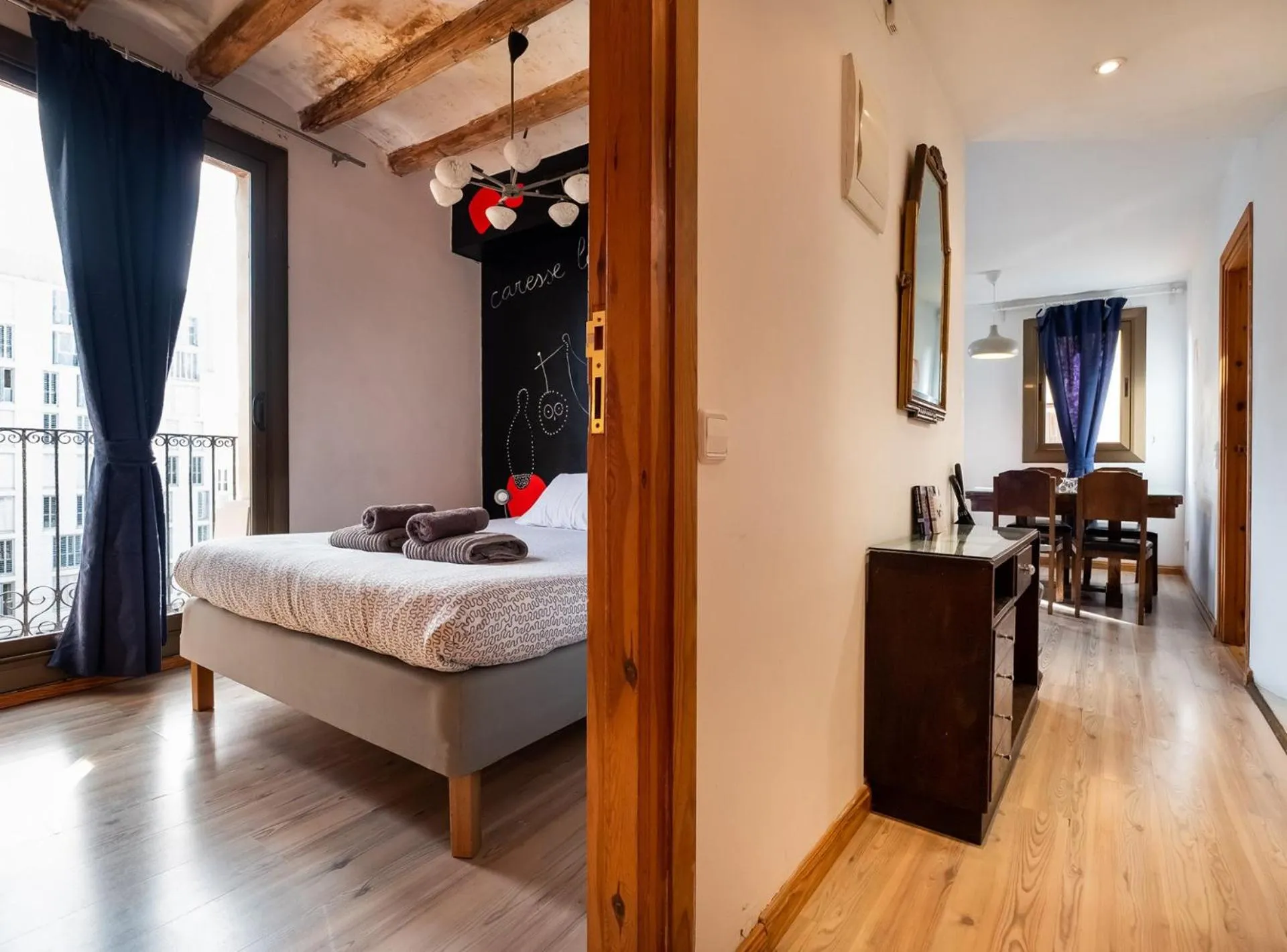 Bed in Apartamentos El Pintor