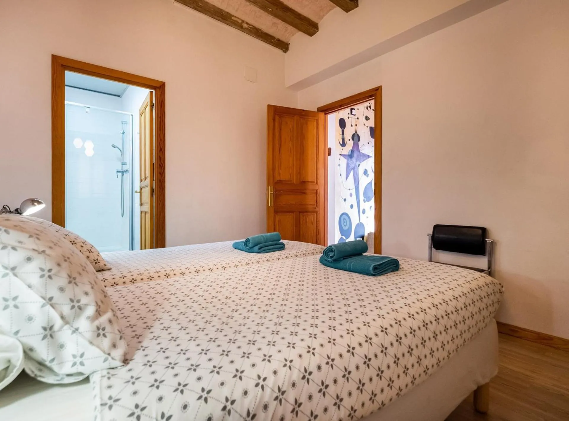 Bed in Apartamentos El Pintor