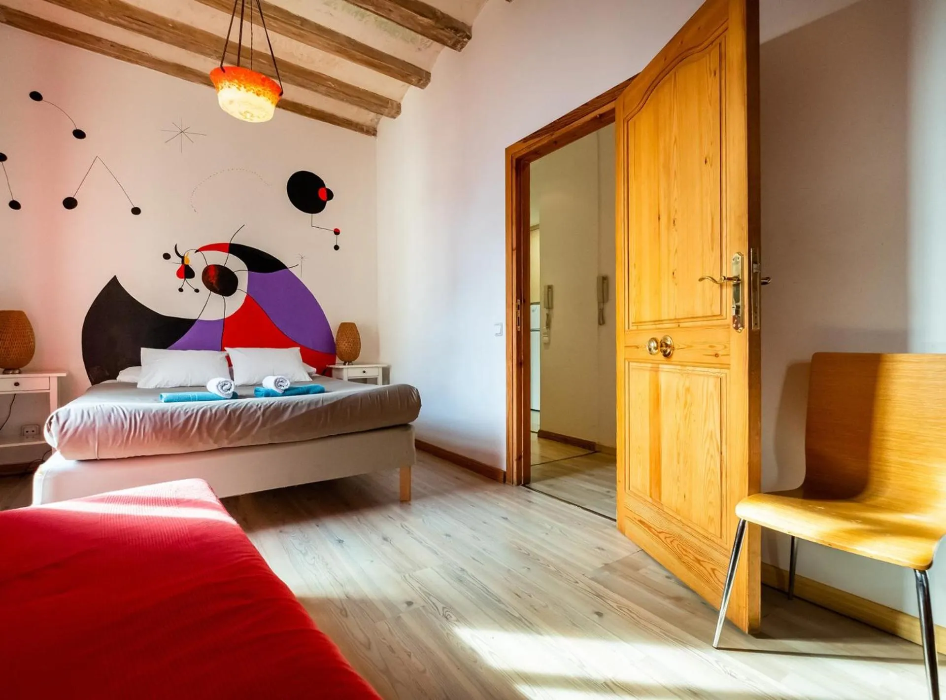 Bed in Apartamentos El Pintor