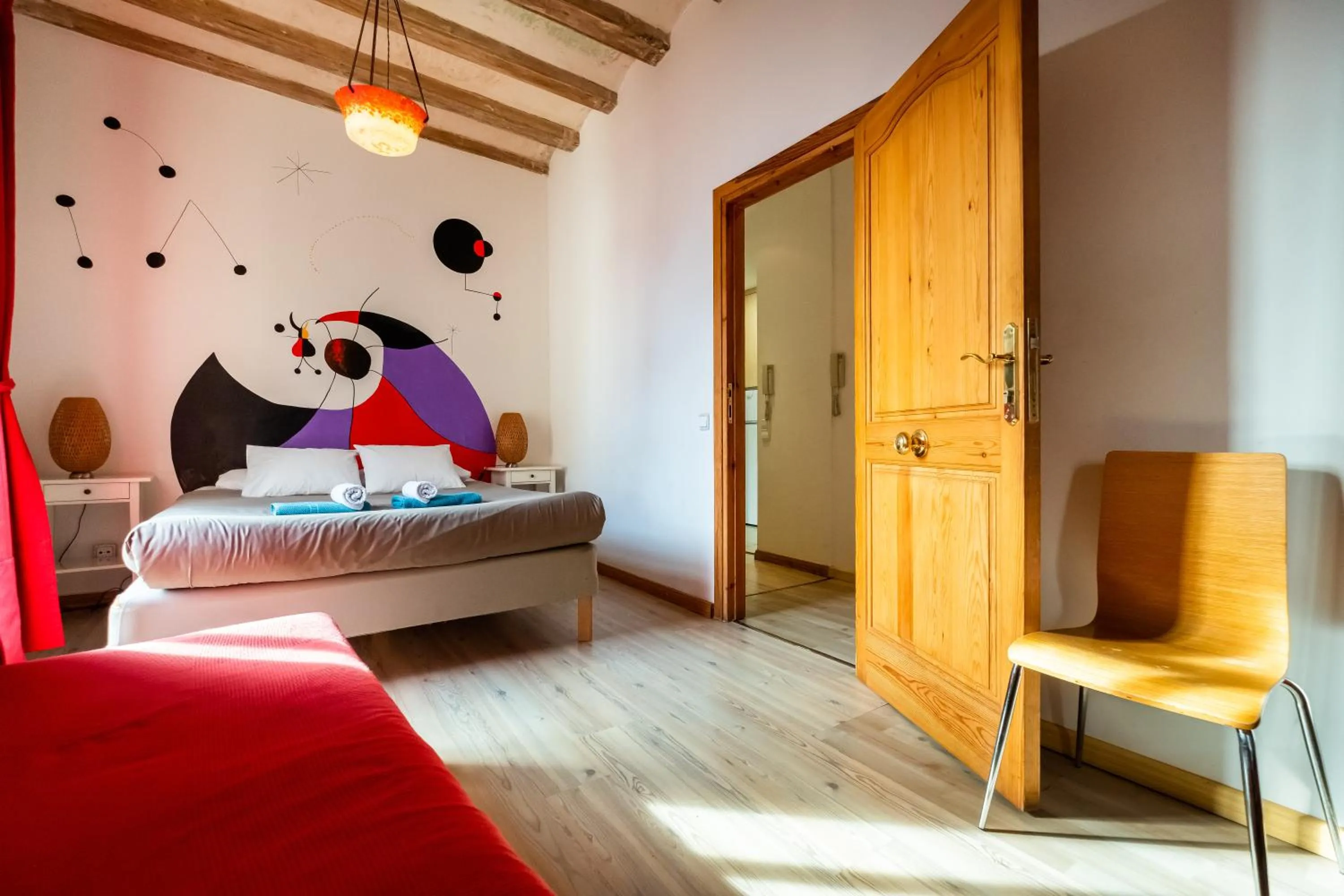 Bed in Apartamentos El Pintor