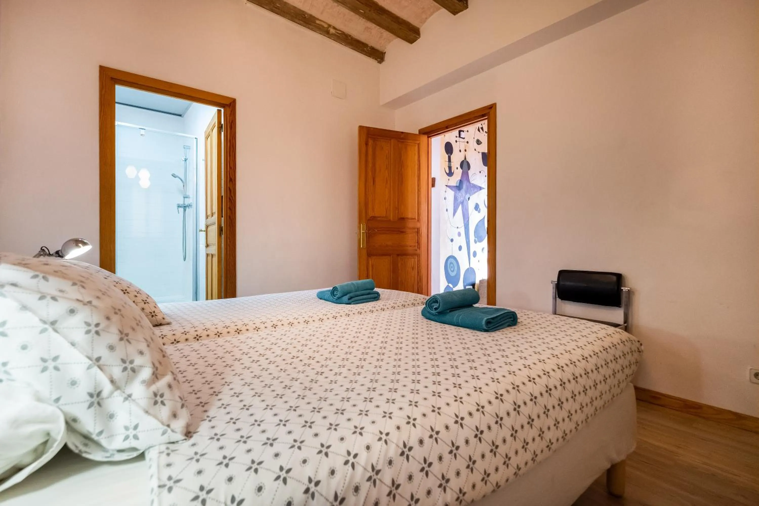 Bed in Apartamentos El Pintor