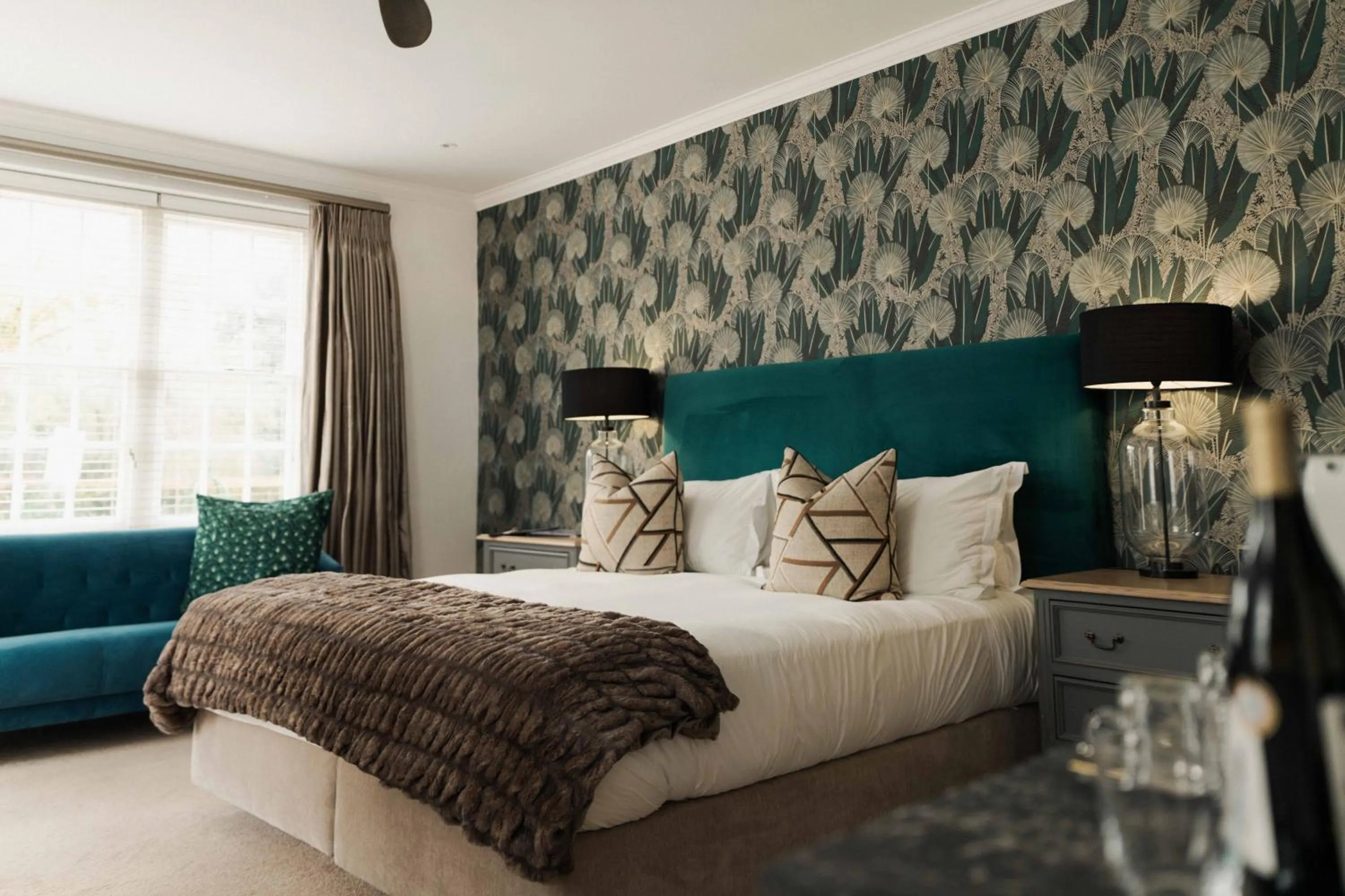 Bed in Les Chambres Guest House