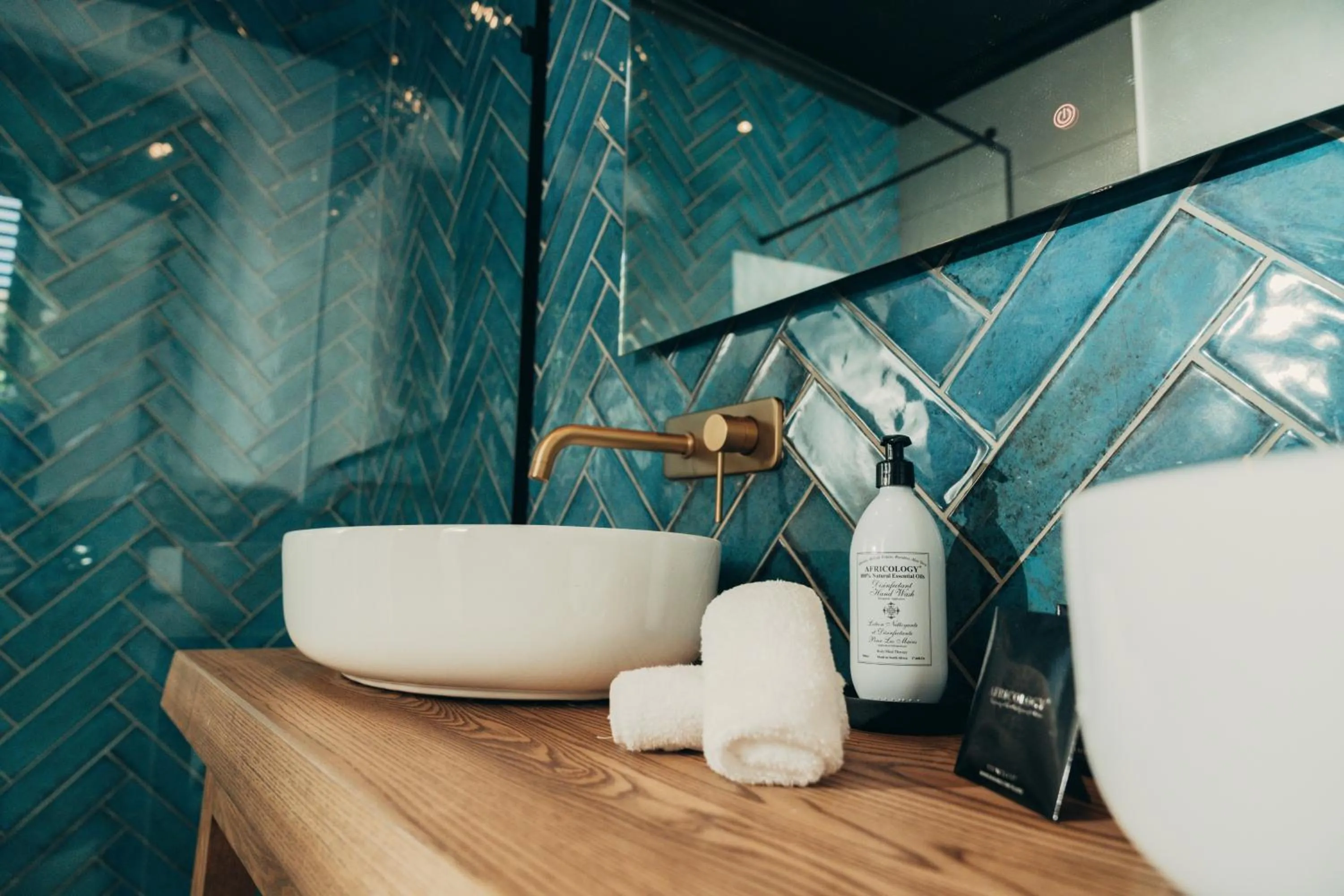 Shower in Les Chambres Guest House