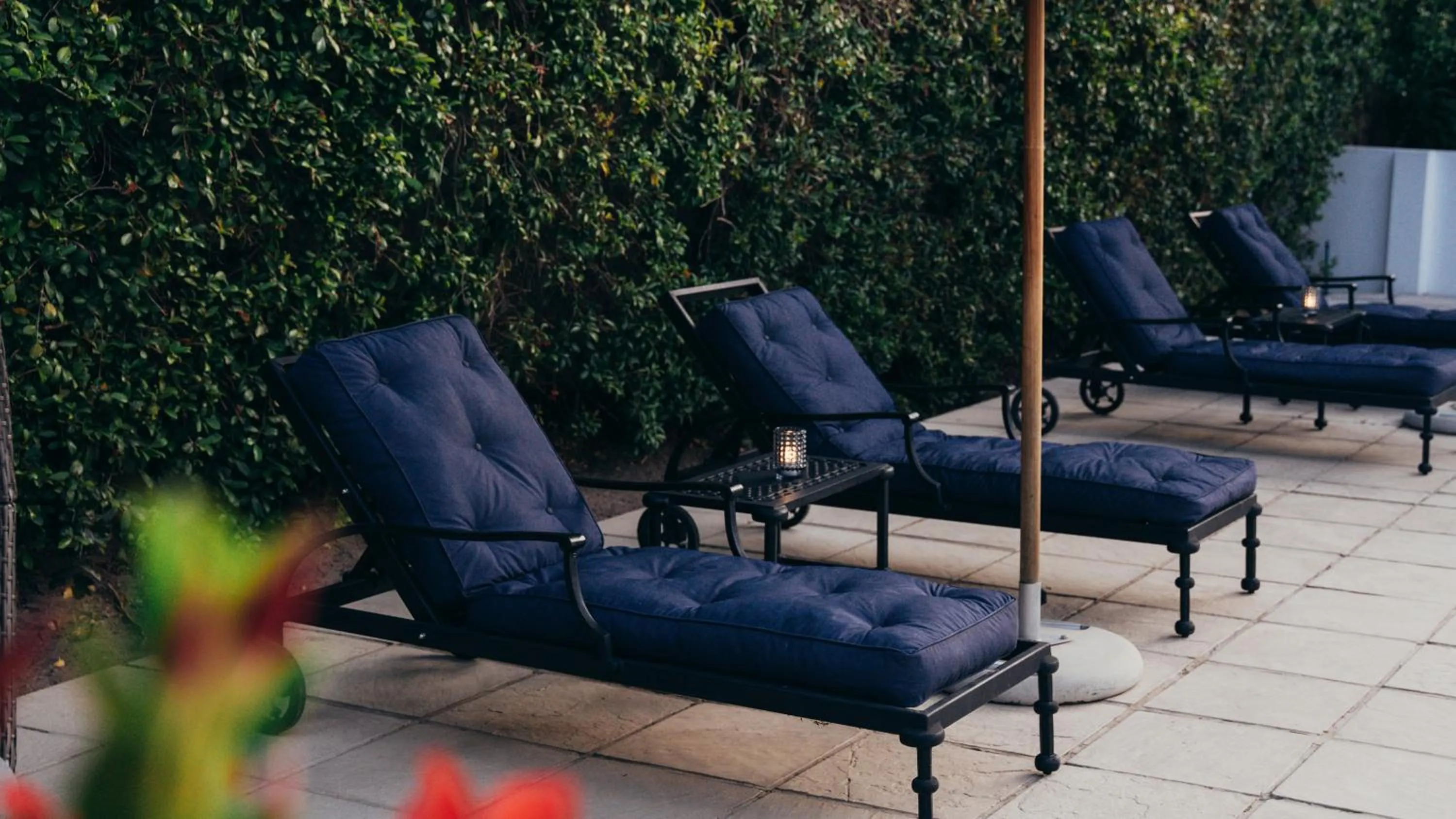 sunbed in Les Chambres Guest House