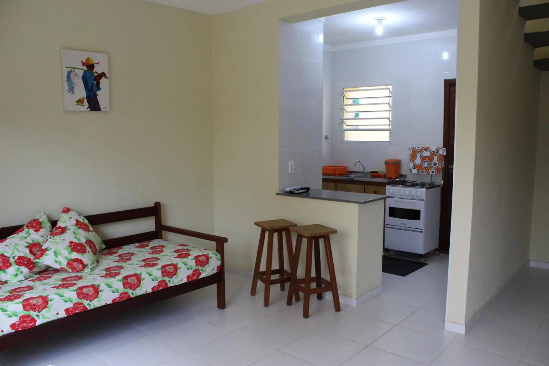 Kitchen or kitchenette in Mar e Lua Flats - Maresias