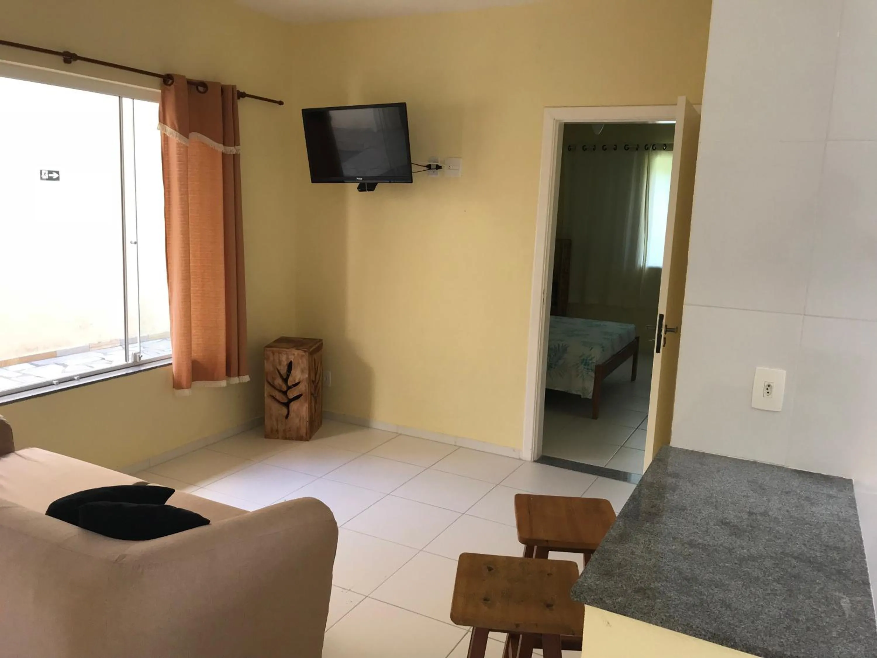 Living room in Mar e Lua Flats - Maresias