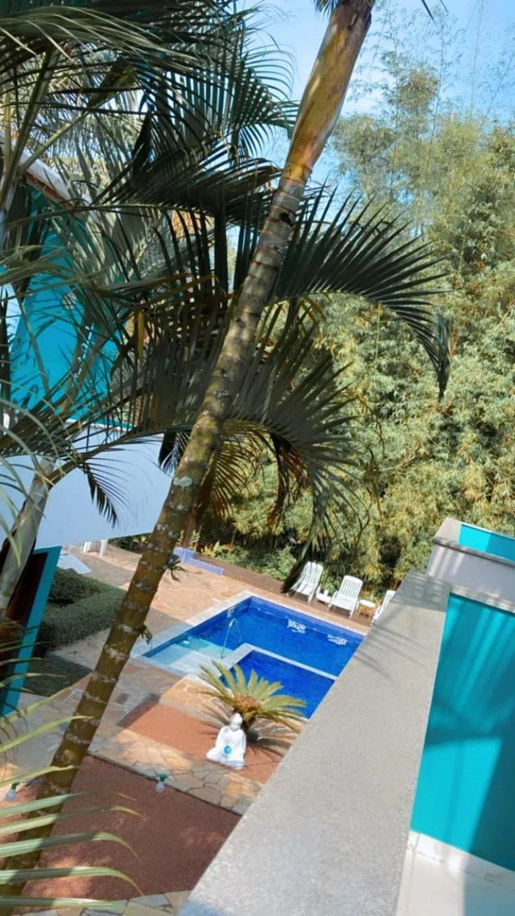 Pool view in Mar e Lua Flats - Maresias