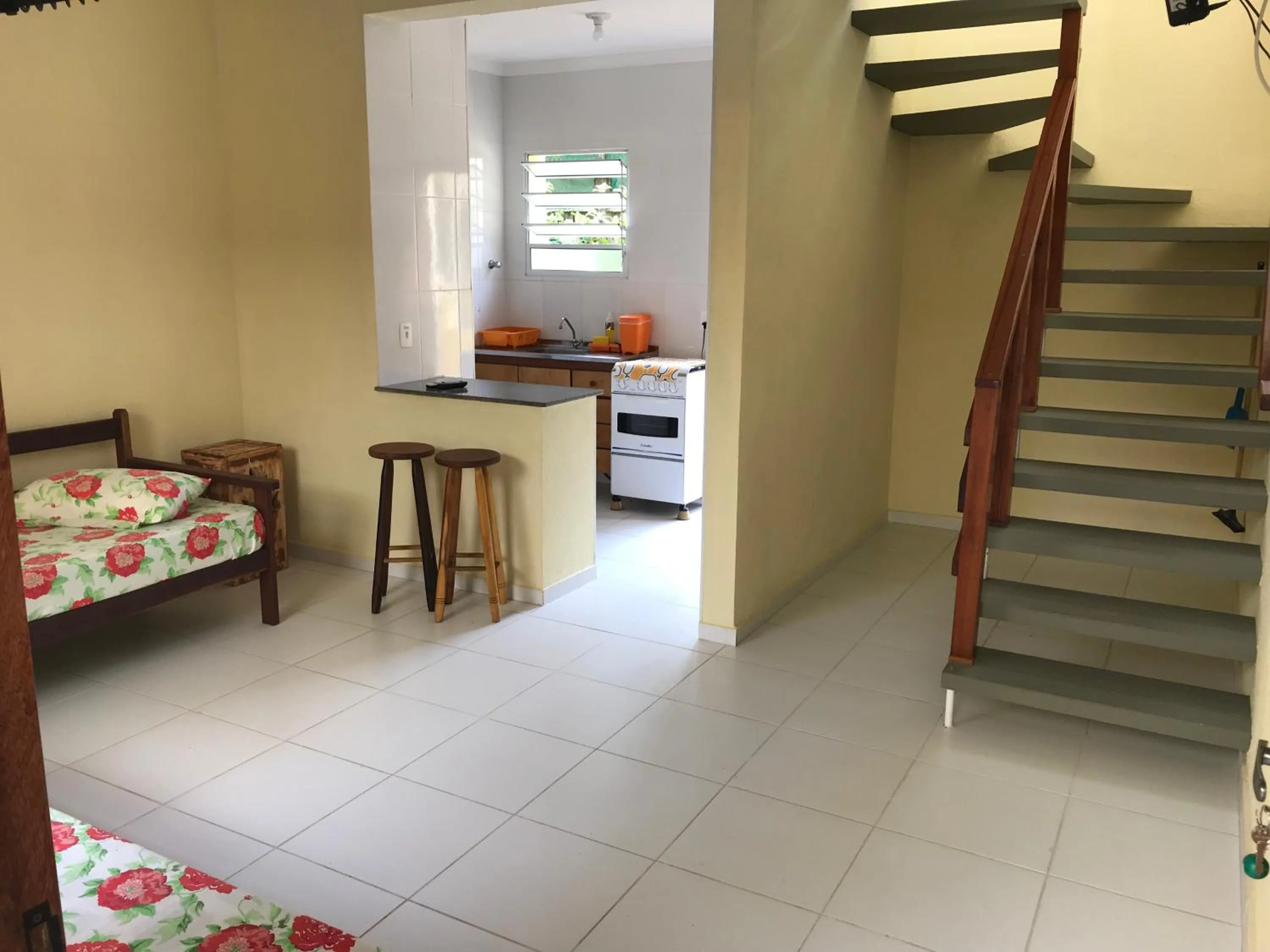 Seating area in Mar e Lua Flats - Maresias