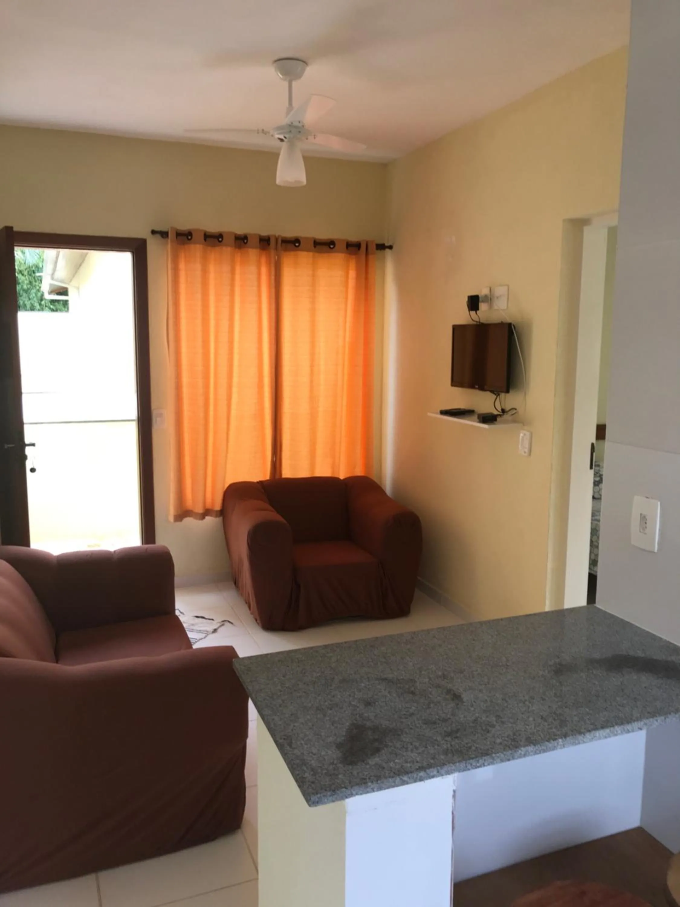 Living room in Mar e Lua Flats - Maresias