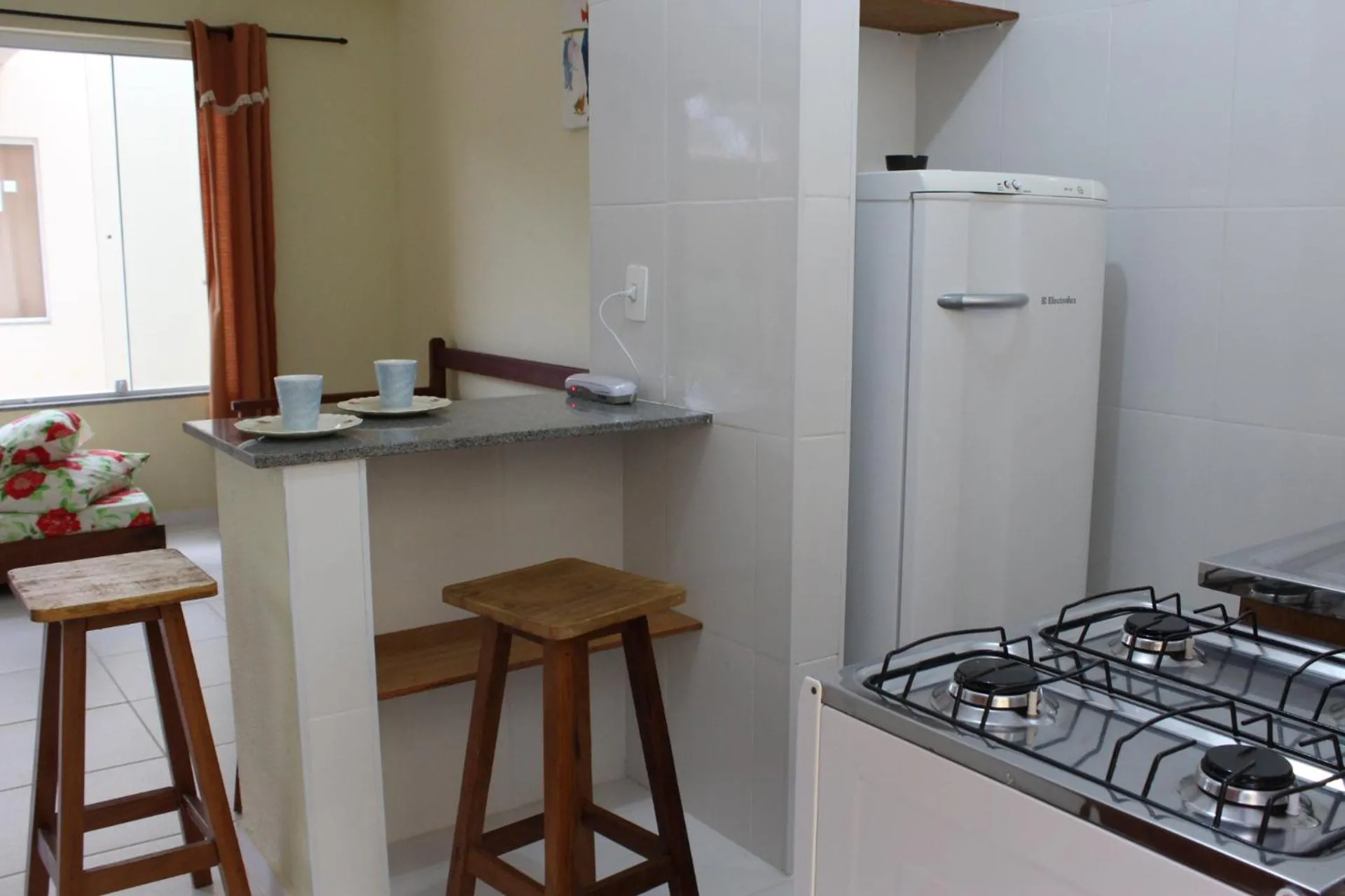 Kitchen or kitchenette in Mar e Lua Flats - Maresias