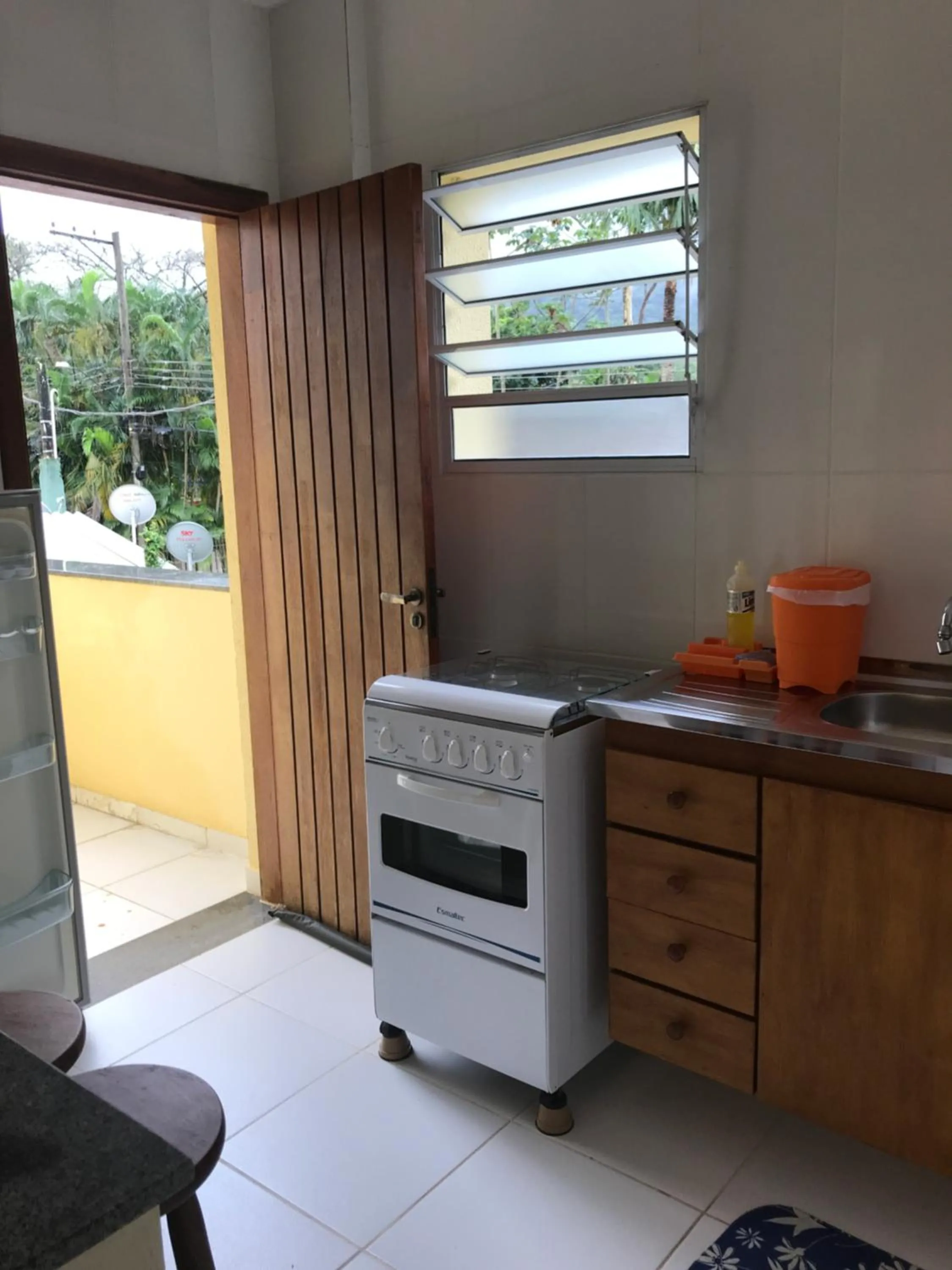 Kitchen or kitchenette in Mar e Lua Flats - Maresias