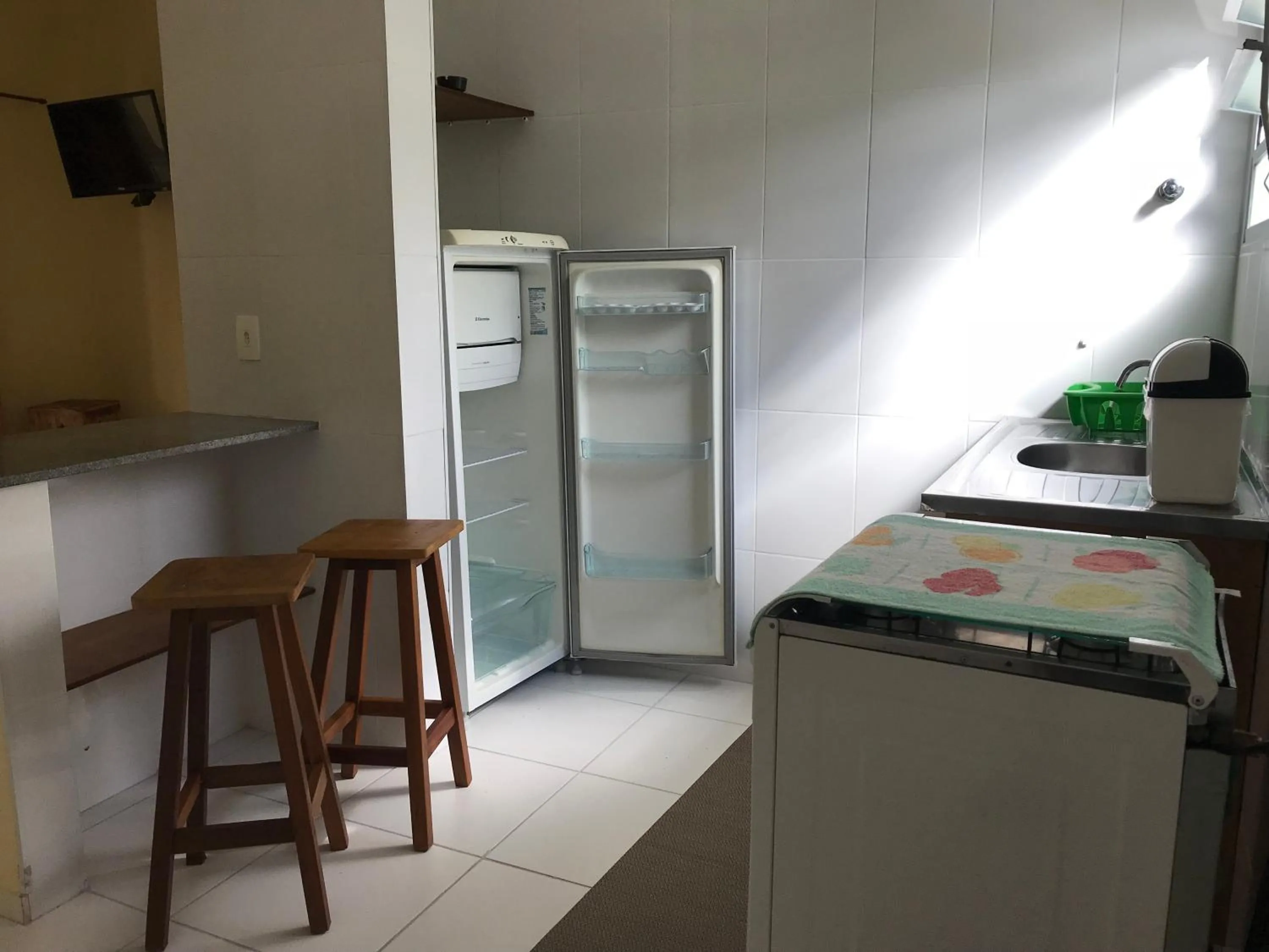 Kitchen or kitchenette in Mar e Lua Flats - Maresias