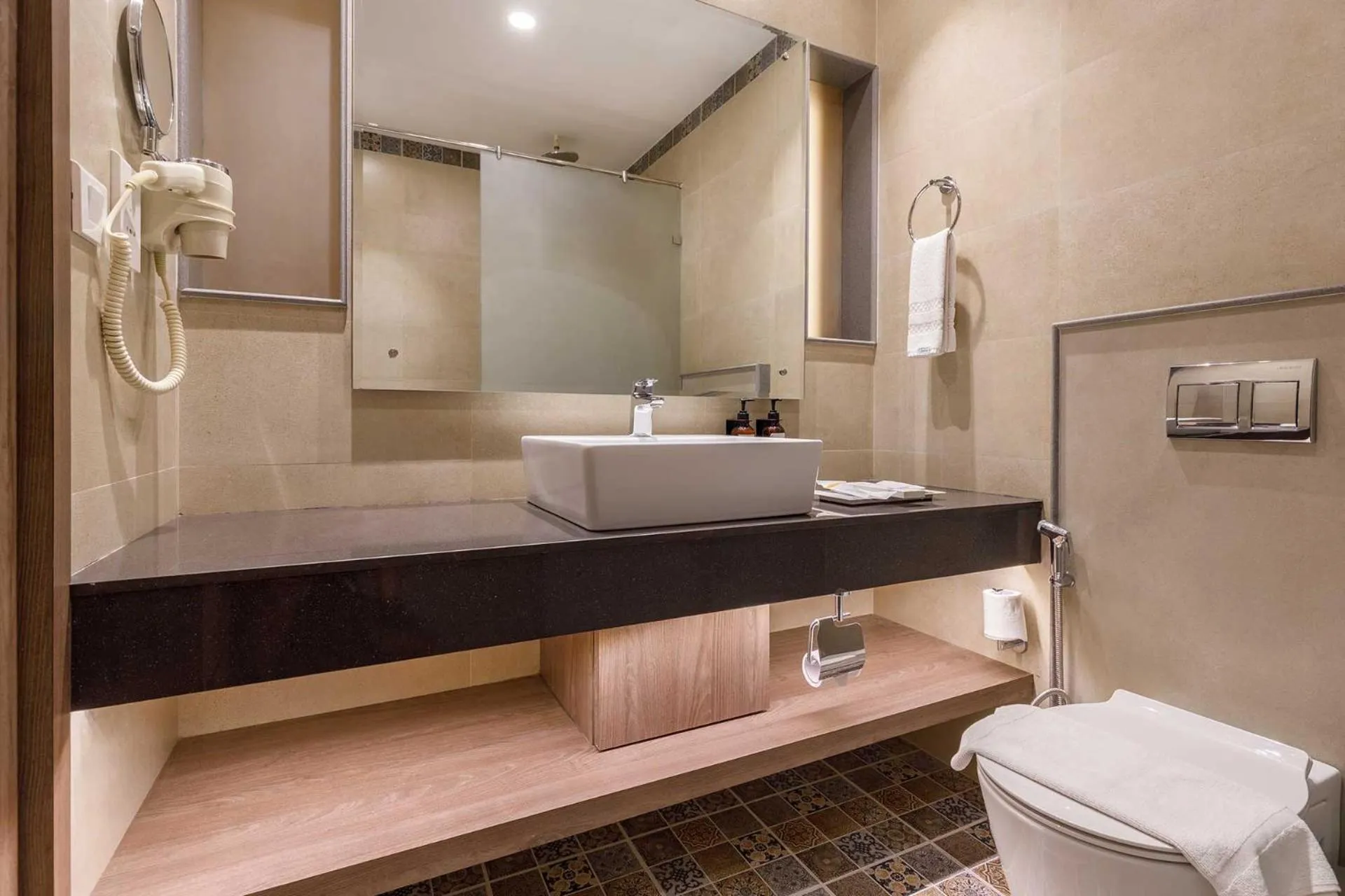 Shower in Club Himalaya, by ACE Hotels