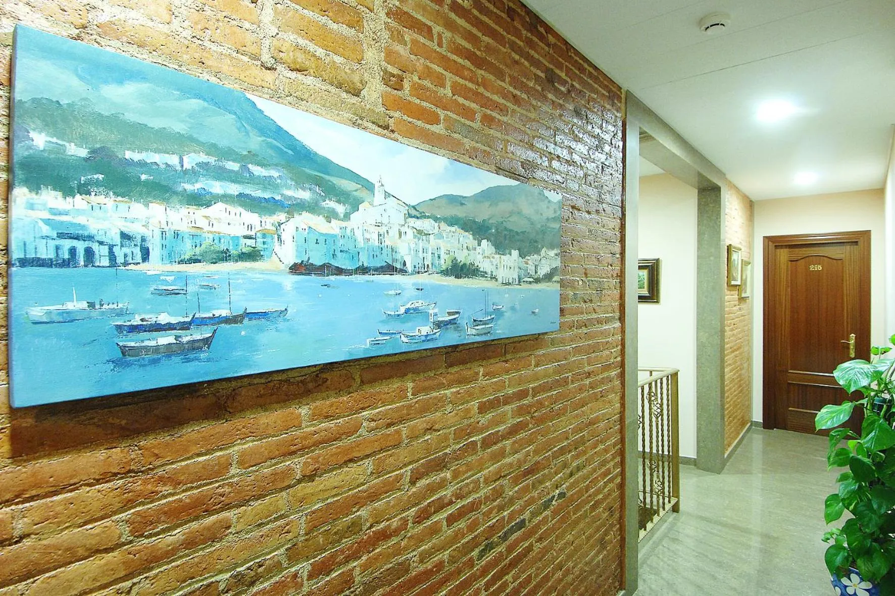 Decorative detail in Hostal Orleans