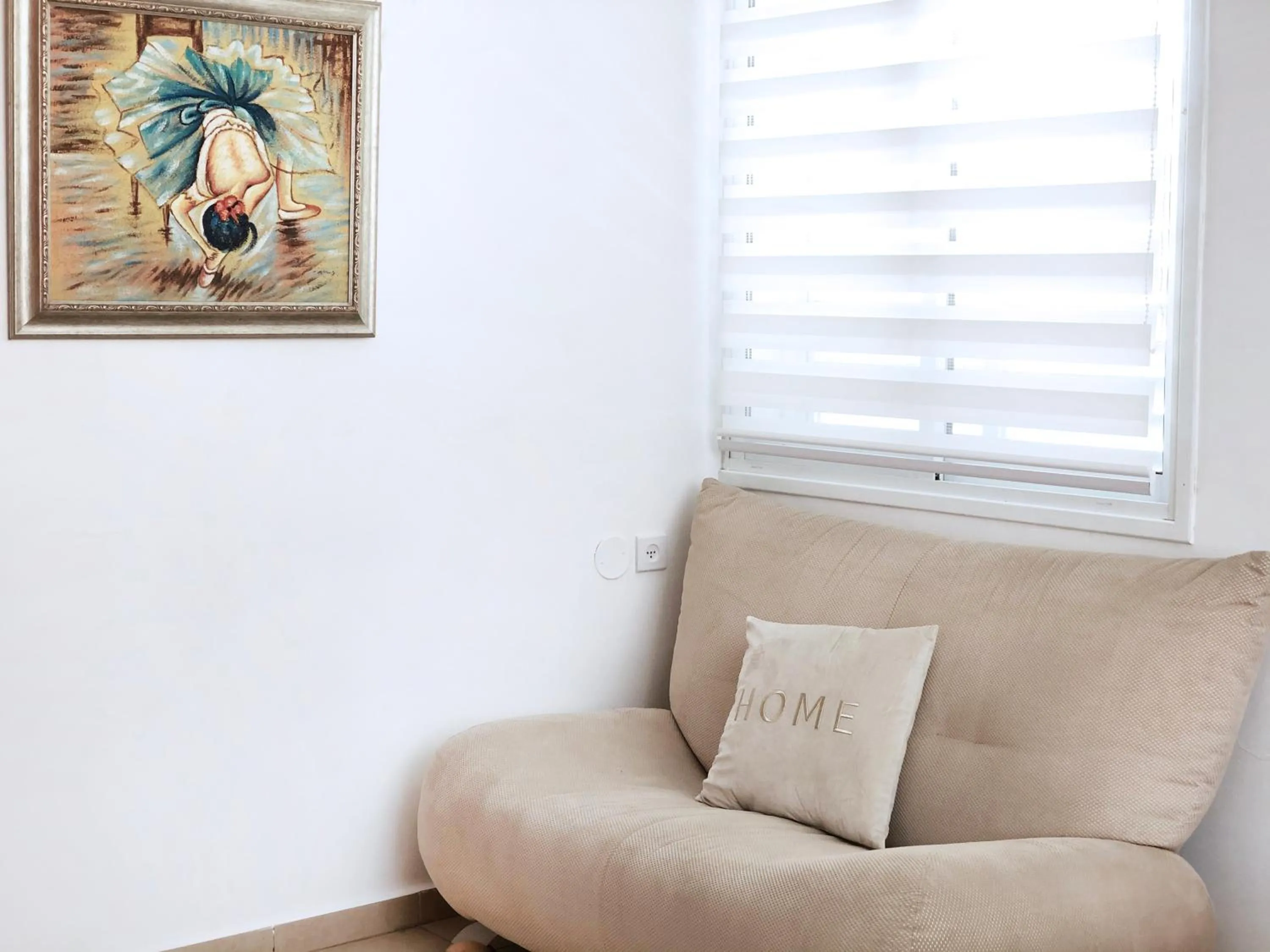 Seating area in Stylish Tel Aviv